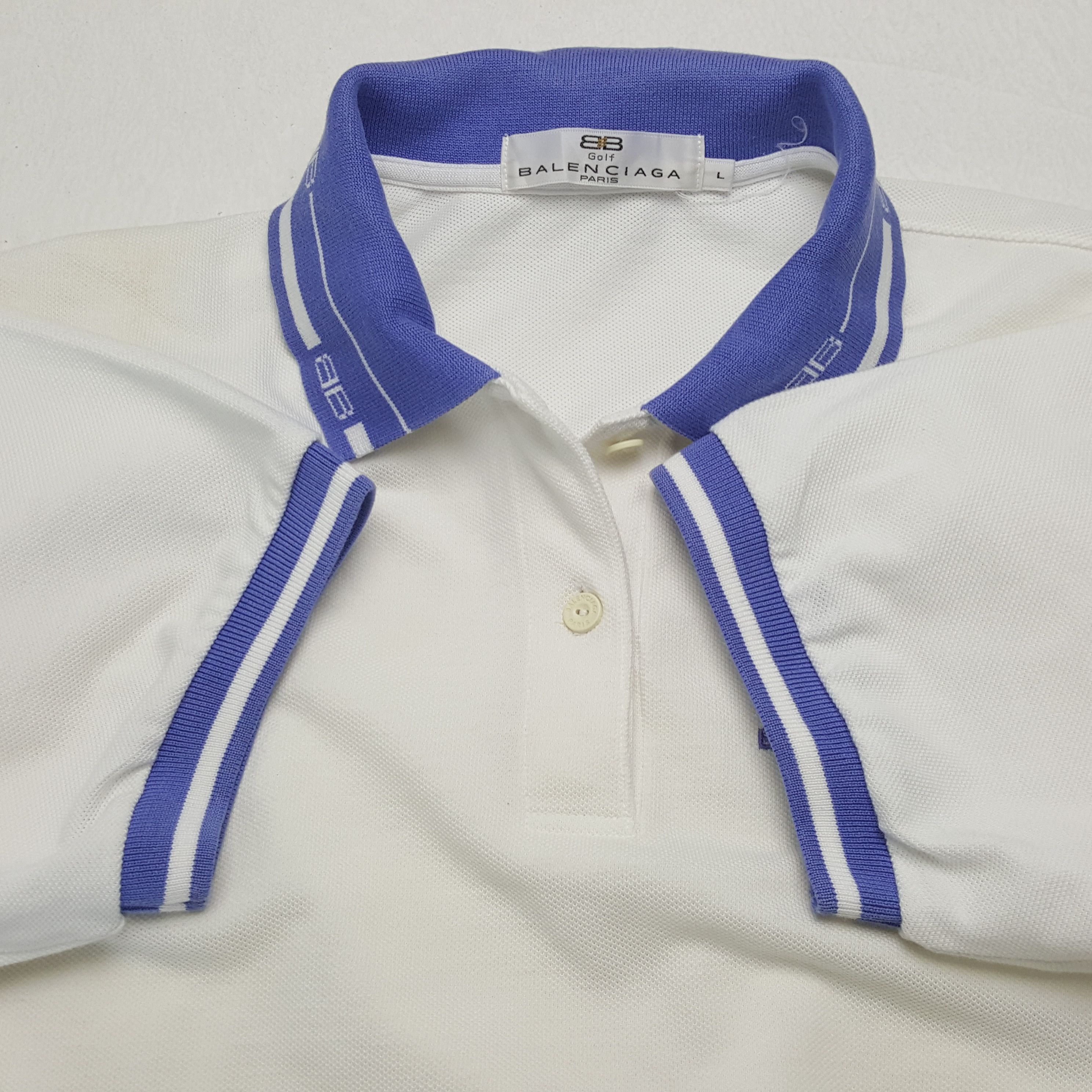 Balenciaga × Vintage BALENCIAGA Golf Paris Polos Fashion Style Rare Design Size M / US 6-8 / IT 42-44 - 6 Thumbnail