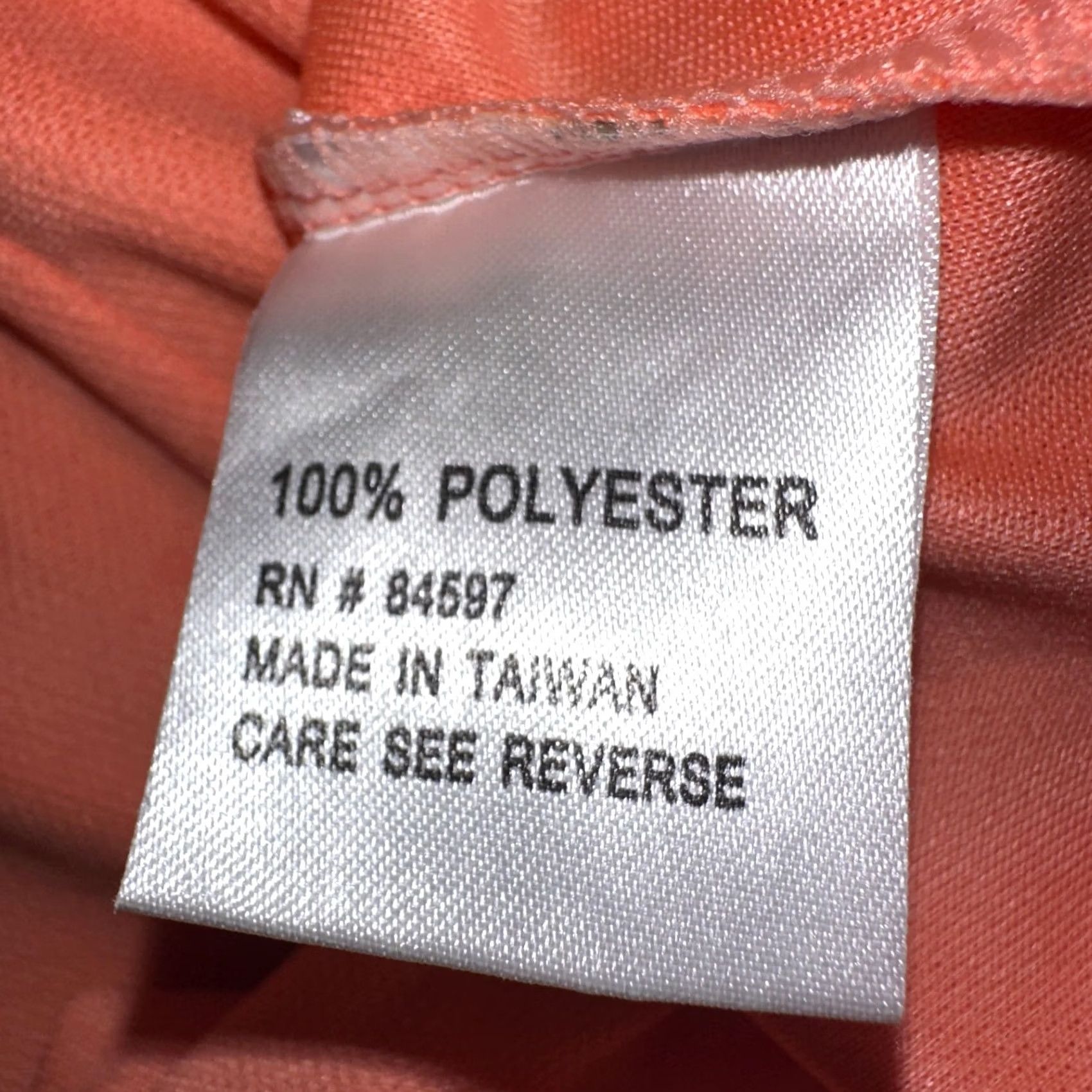Vintage Lynx Polo Womens XS Orange Short Sleeve Fitted Button Neck Golf Tennis Size 26" / US 2 / IT 38 - 5 Thumbnail