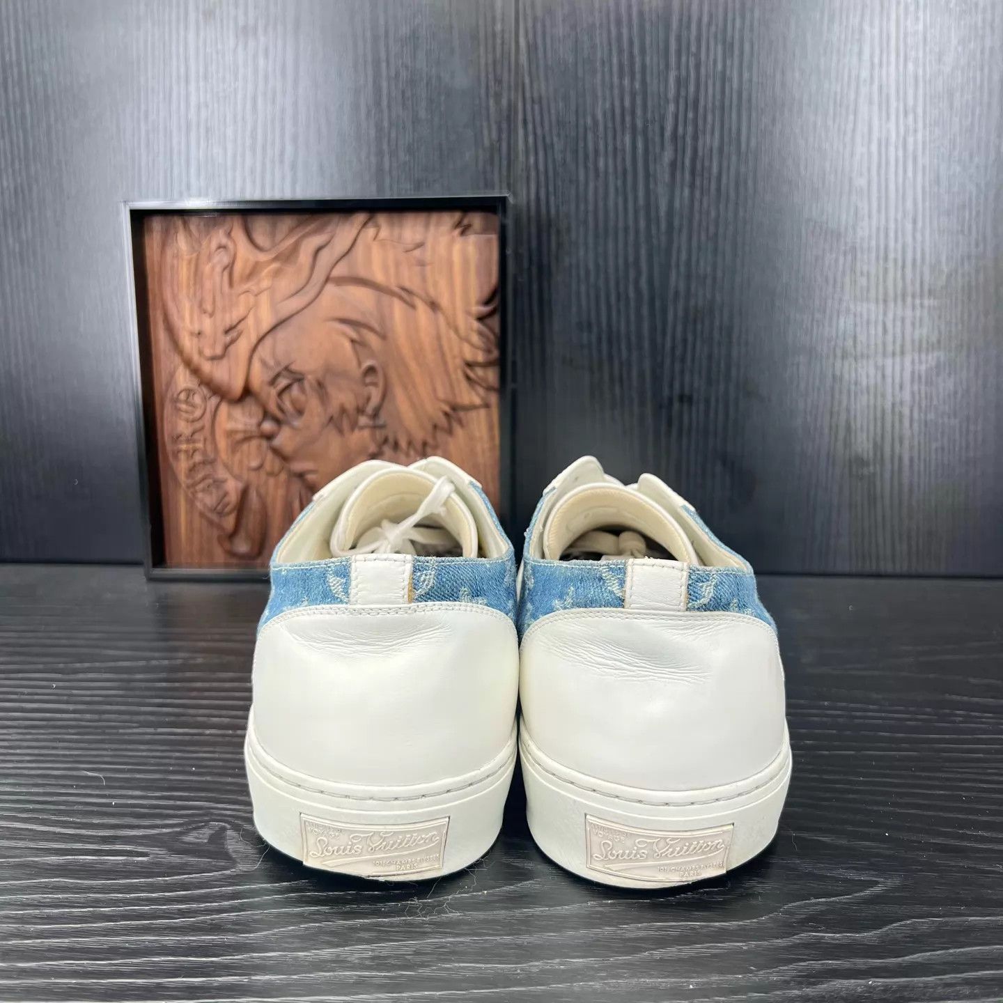 Louis Vuitton LV Tattoo Logo White & Blue Monogram Shoes 44 Size US 11 / EU 44 - 6 Thumbnail