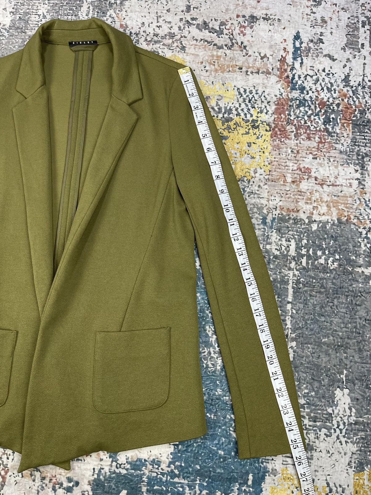 Sisley Kansai Yamamoto Sisley Open Front Light Blazer Size XS / US 0-2 / IT 36-38 - 11 Thumbnail