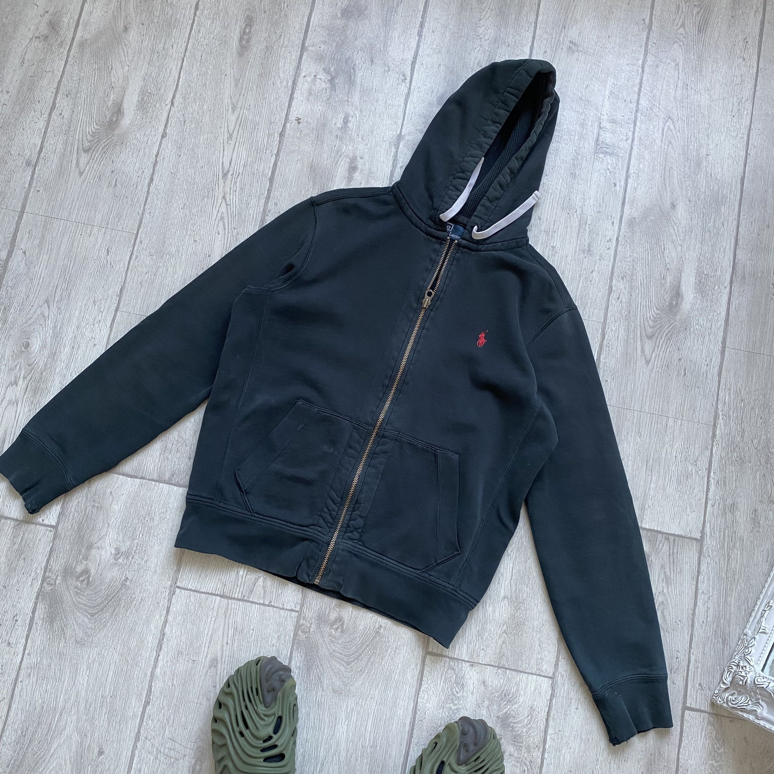 Polo Ralph Lauren 🐴Vintage 90s POLO Ralph Lauren Heavy Hoodie distressed Size US M / EU 48-50 / 2 - 9 Thumbnail