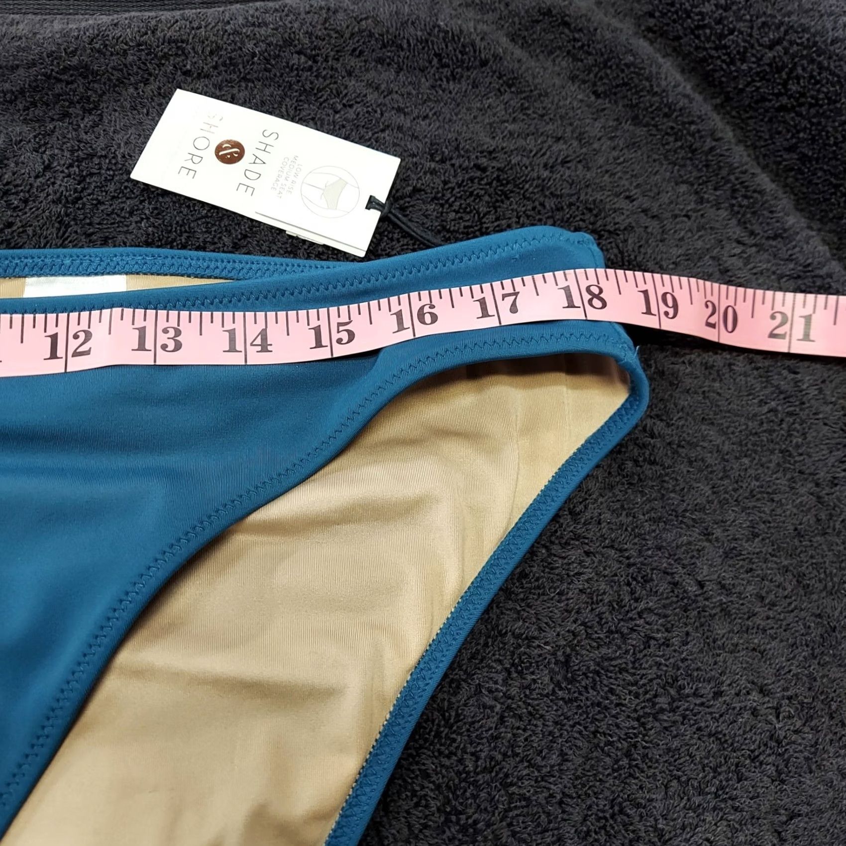 Vintage Shade & Shore Bikini Bottoms Women’s XL Blue Swimwear Bottoms Size 40" / US 18 - 7 Thumbnail