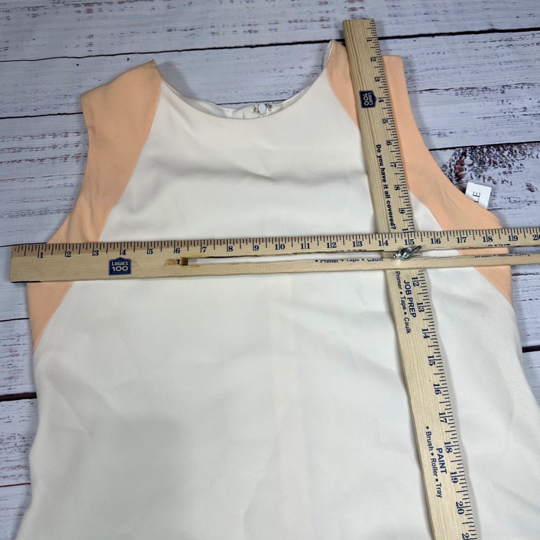 Vintage Shelby & Palmer Womens Tank Dress Size 16 White/Gray Knee Length Back Zip New Size XXL / US 16-18 / IT 52-54 - 2 Thumbnail
