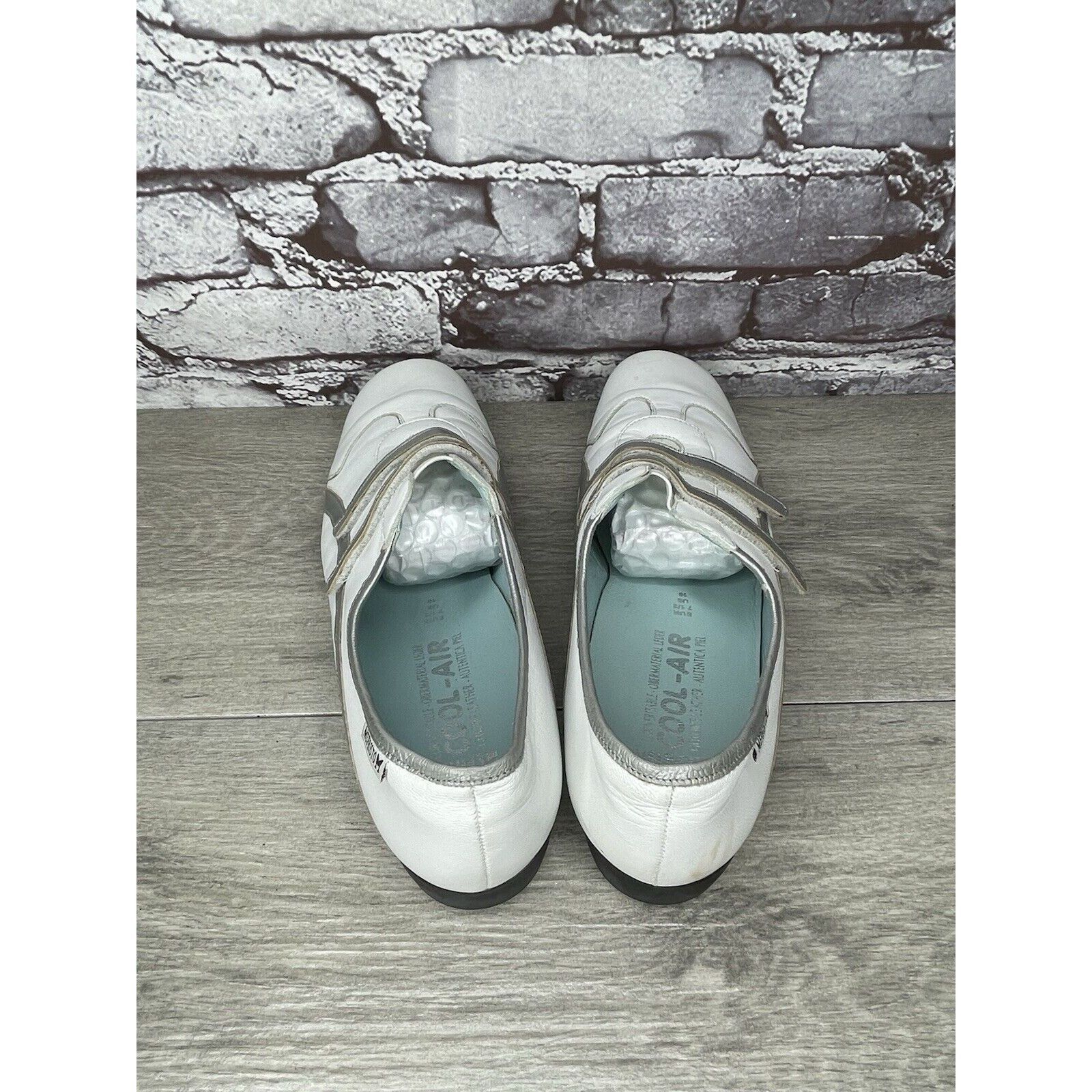 Mephisto Mephisto Cool Air White Leather Strap Driving Loafers Shoes Size US 10 / IT 40 - 6 Thumbnail