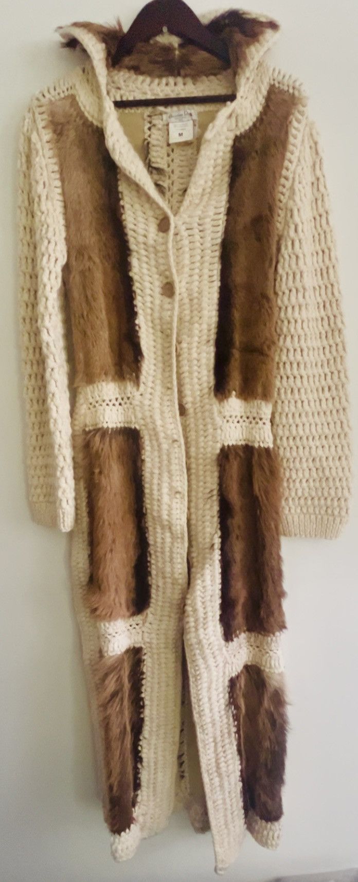 Dior Vintage Dior long knitted wool cardigan Size M / US 6-8 / IT 42-44 - 1 Thumbnail