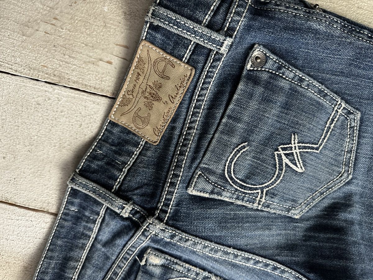 Christian Audigier 🚨 OPIUM ED HARDY CHRISTIAN AUDIGER C BAR A CA BIG LOGO JEANS Size 25" / US 0 / IT 36 - 5 Thumbnail