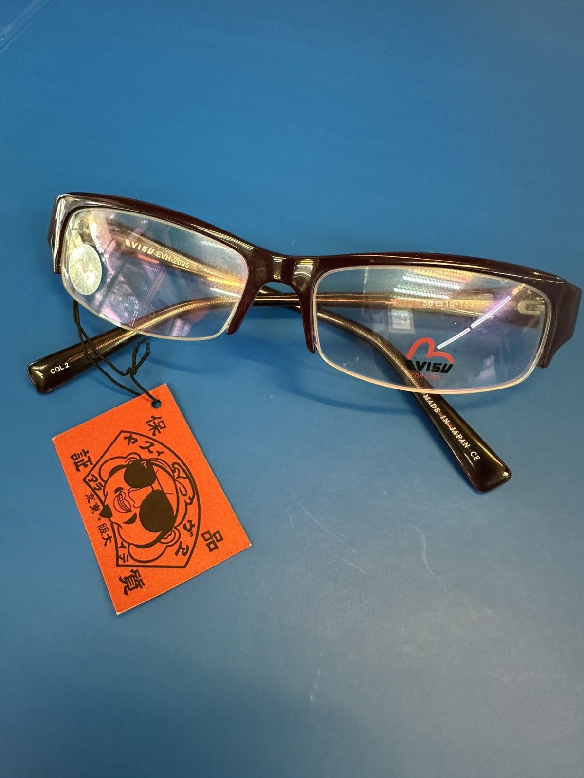 Evisu Y2K Evisu Japan EVH-2025 56🛑16-135 Frames Size ONE SIZE - 10 Thumbnail