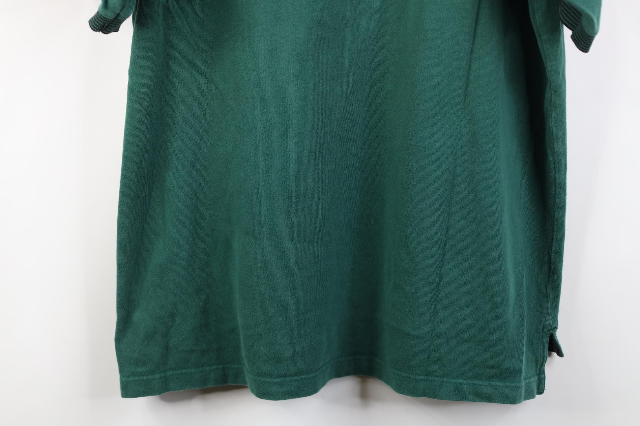 Adidas Vintage 90s Adidas Baggy Collared Golf Polo Shirt Green Size US L / EU 52-54 / 3 - 14 Thumbnail