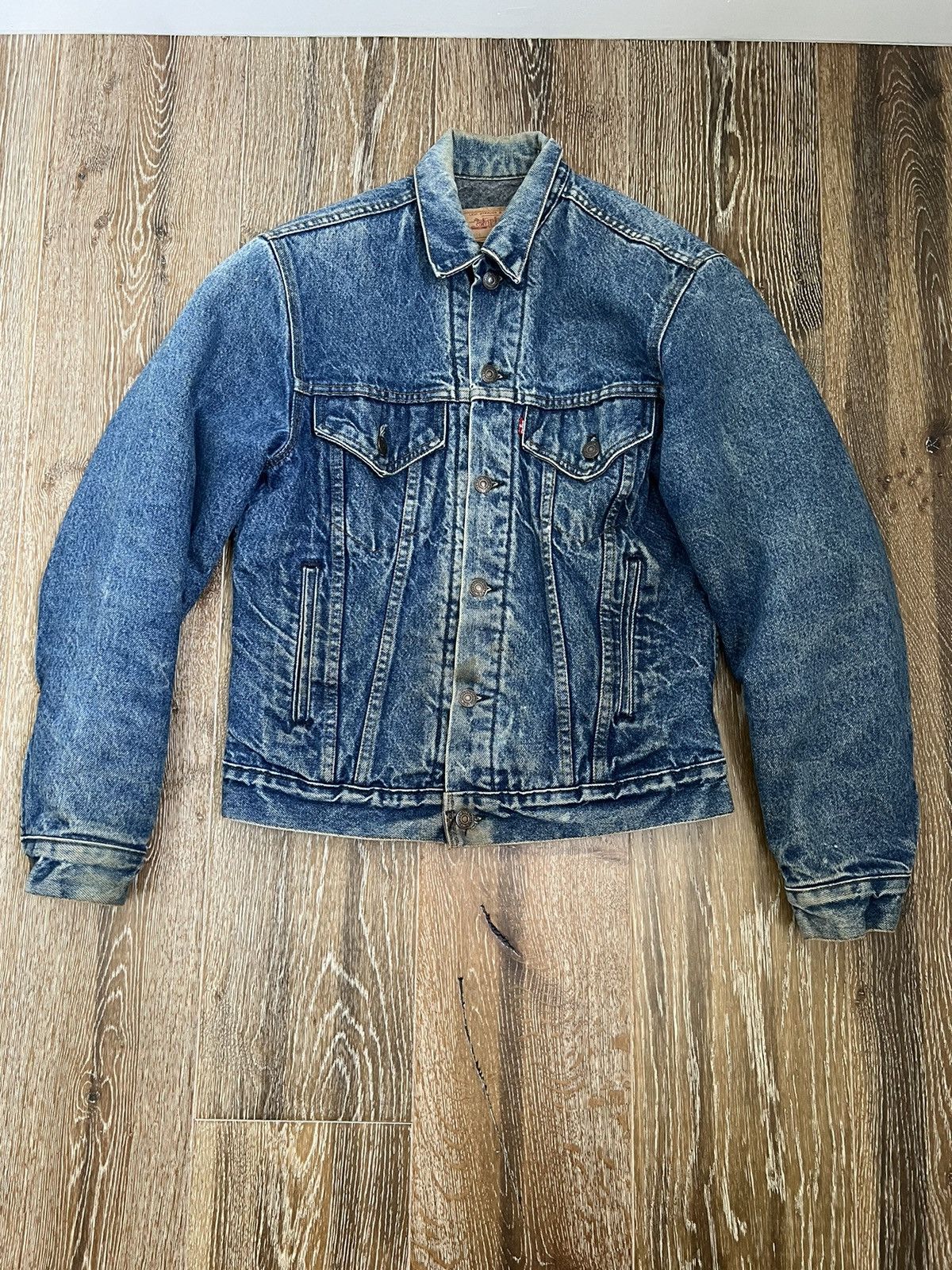 Vintage Levi's 70506 blanket lined denim jacket