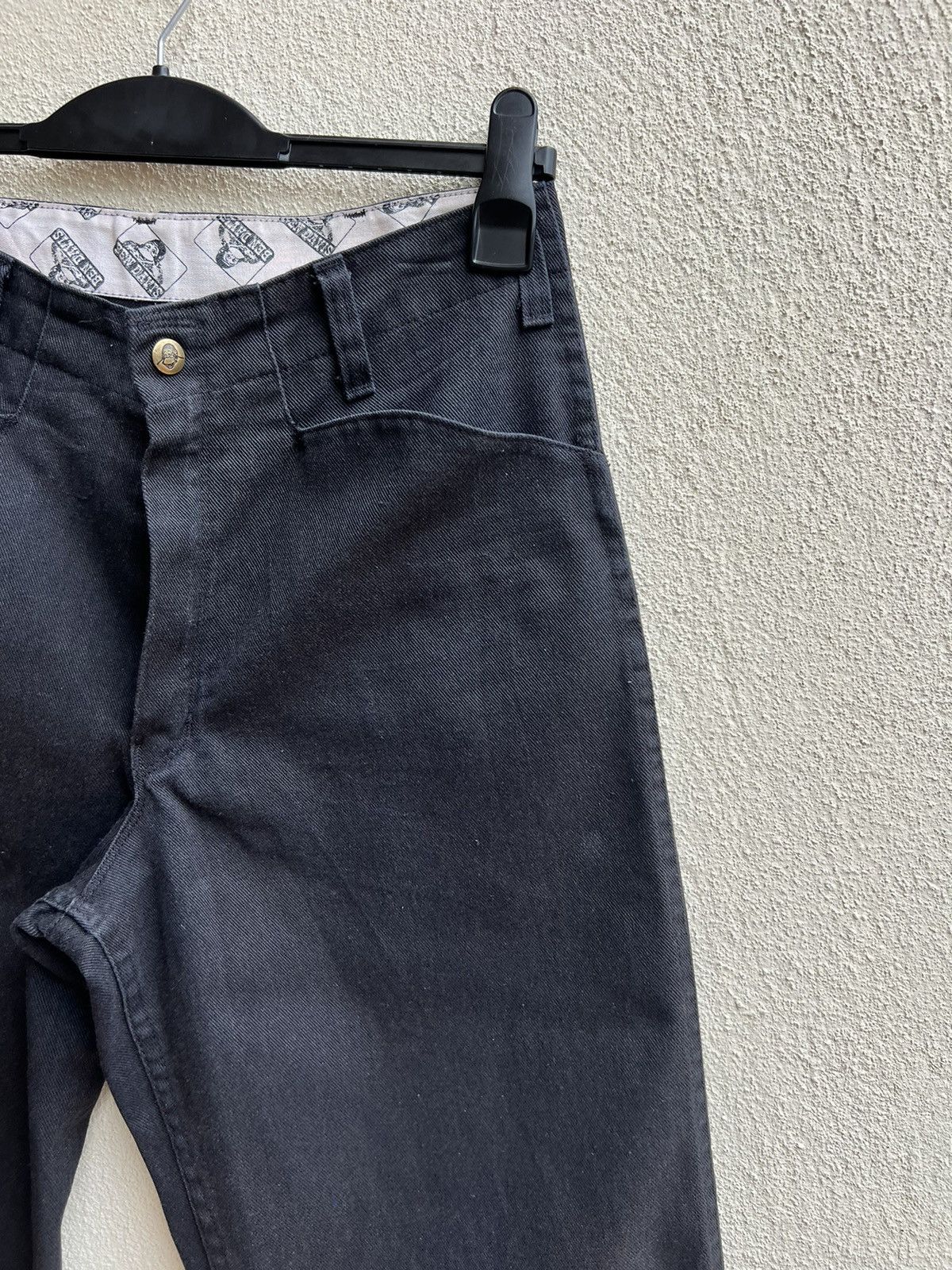 Ben Davis Vintage 90s Ben Davis Fade Black Baggy Trouser Pant Size US 29 - 11 Thumbnail