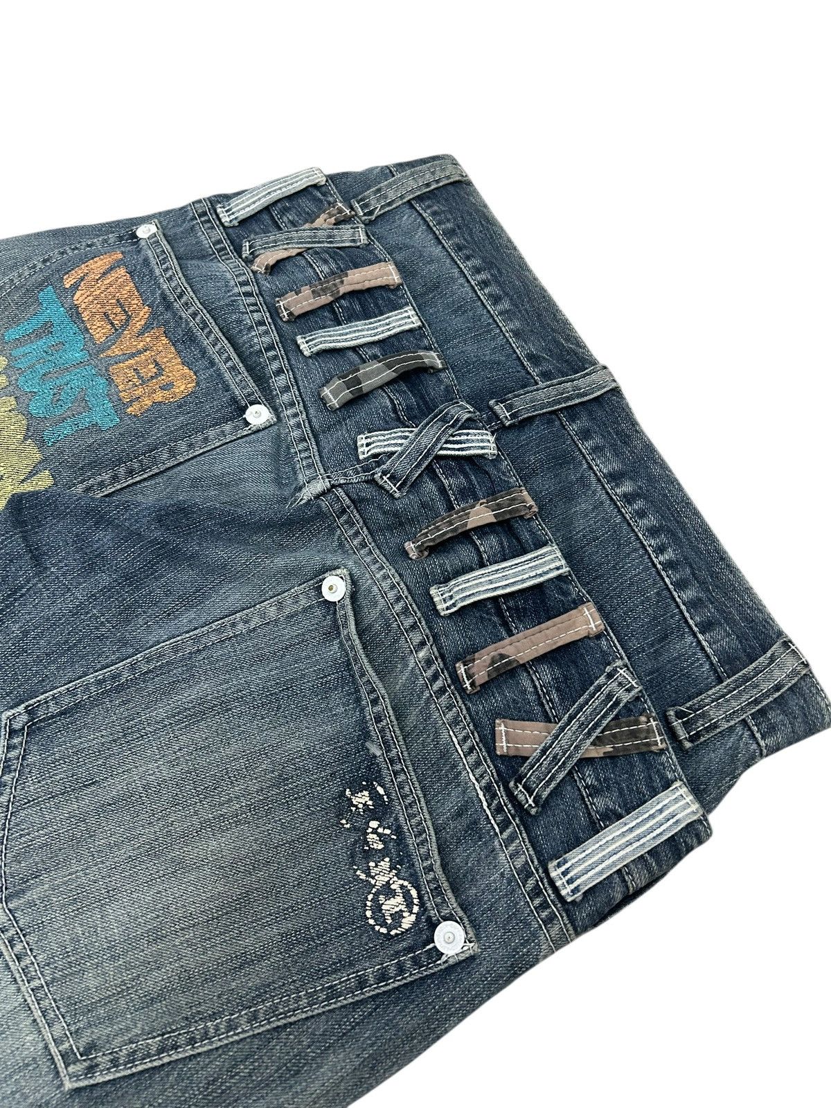 Japanese Brand Vintage Memory Special Double Waist Zipper Mud Washed Junya Size US 30 / EU 46 - 18 Thumbnail