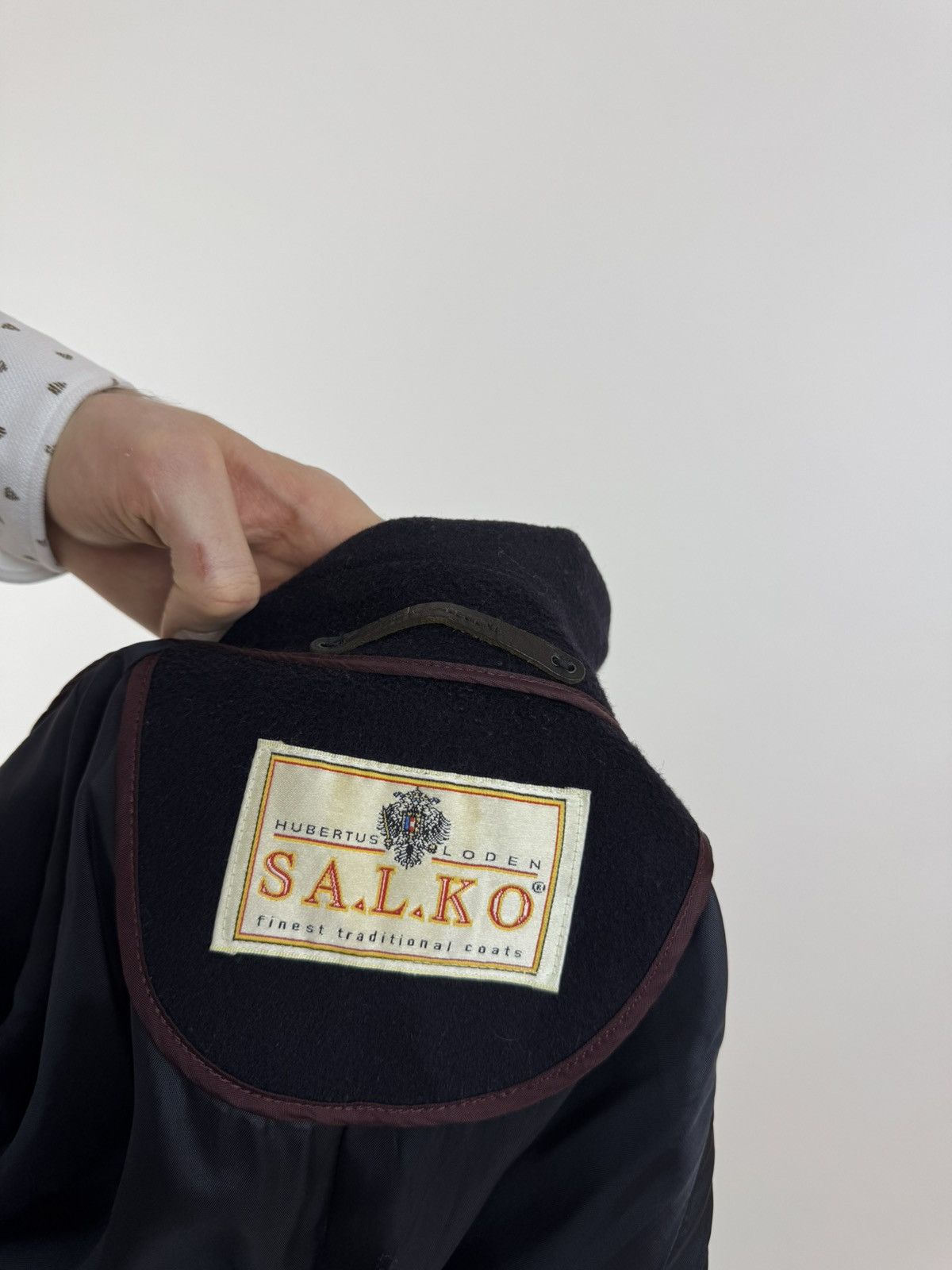 Vintage Salko Wool Coat Belted Vintage Trench Coat Hubertus LODEN L Size US M / EU 48-50 / 2 - 8 Thumbnail