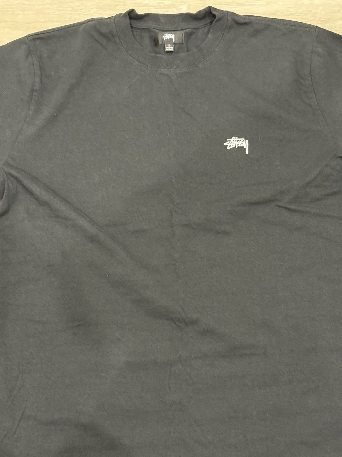 Stussy Stüssy Stock Logo Long Sleeve Black Size Large Size US L / EU 52-54 / 3 - 2 Thumbnail