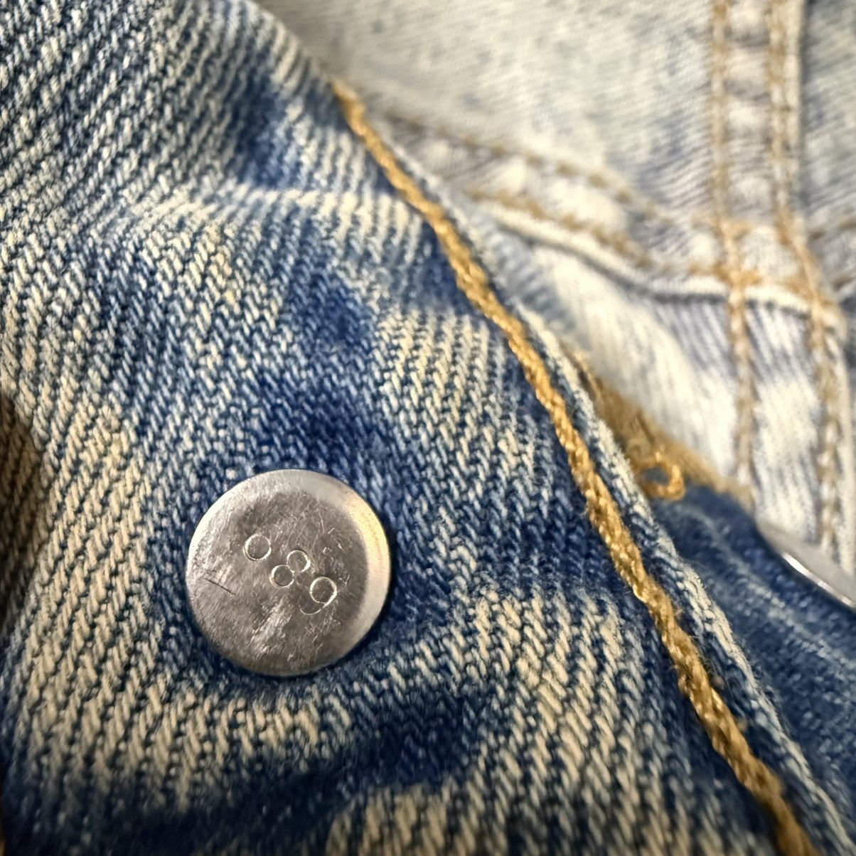 Levi's Vintage y2k Levis 501 Straight Cut Distressed Denim W34 Size US 34 / EU 50 - 15 Thumbnail