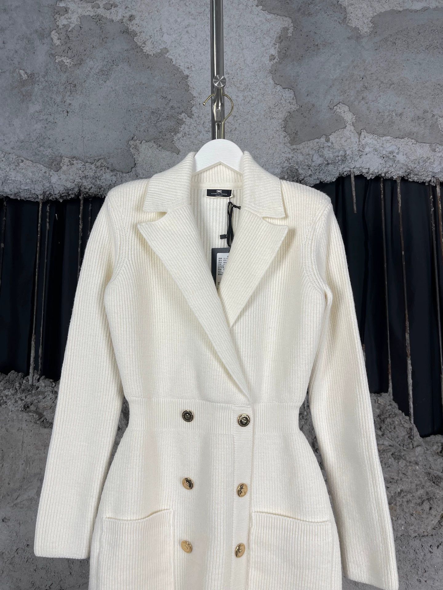 Elisabetta Franchi Elisabetta Franchi Wool Coat Women's 42 New Size M / US 6-8 / IT 42-44 - 3 Thumbnail