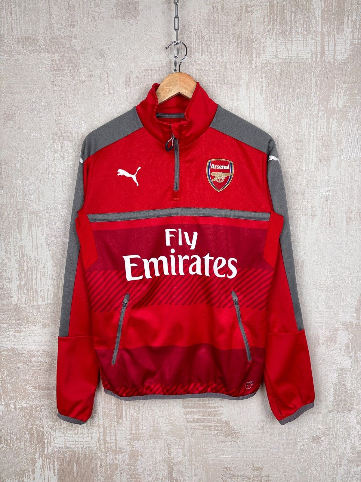 Puma Arsenal 2017 / 2018 Puma Soccer Training Top Half Zip Size US S / EU 44-46 / 1 - 1 Thumbnail