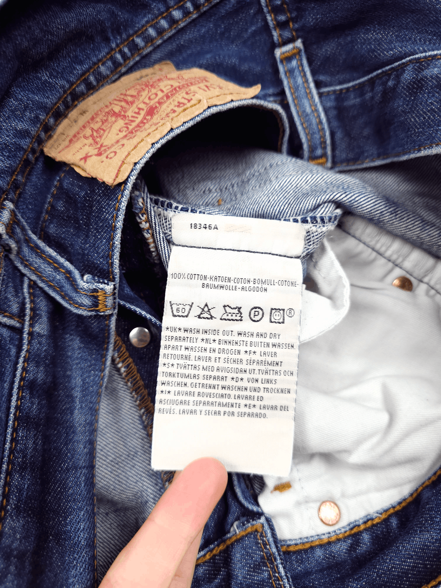 Levi's × Levi's Vintage Clothing × Vintage 💎 31/32 Vintage 90's Levi's 501 Jeans Y2K Straight Washed Size US 31 - 12 Thumbnail