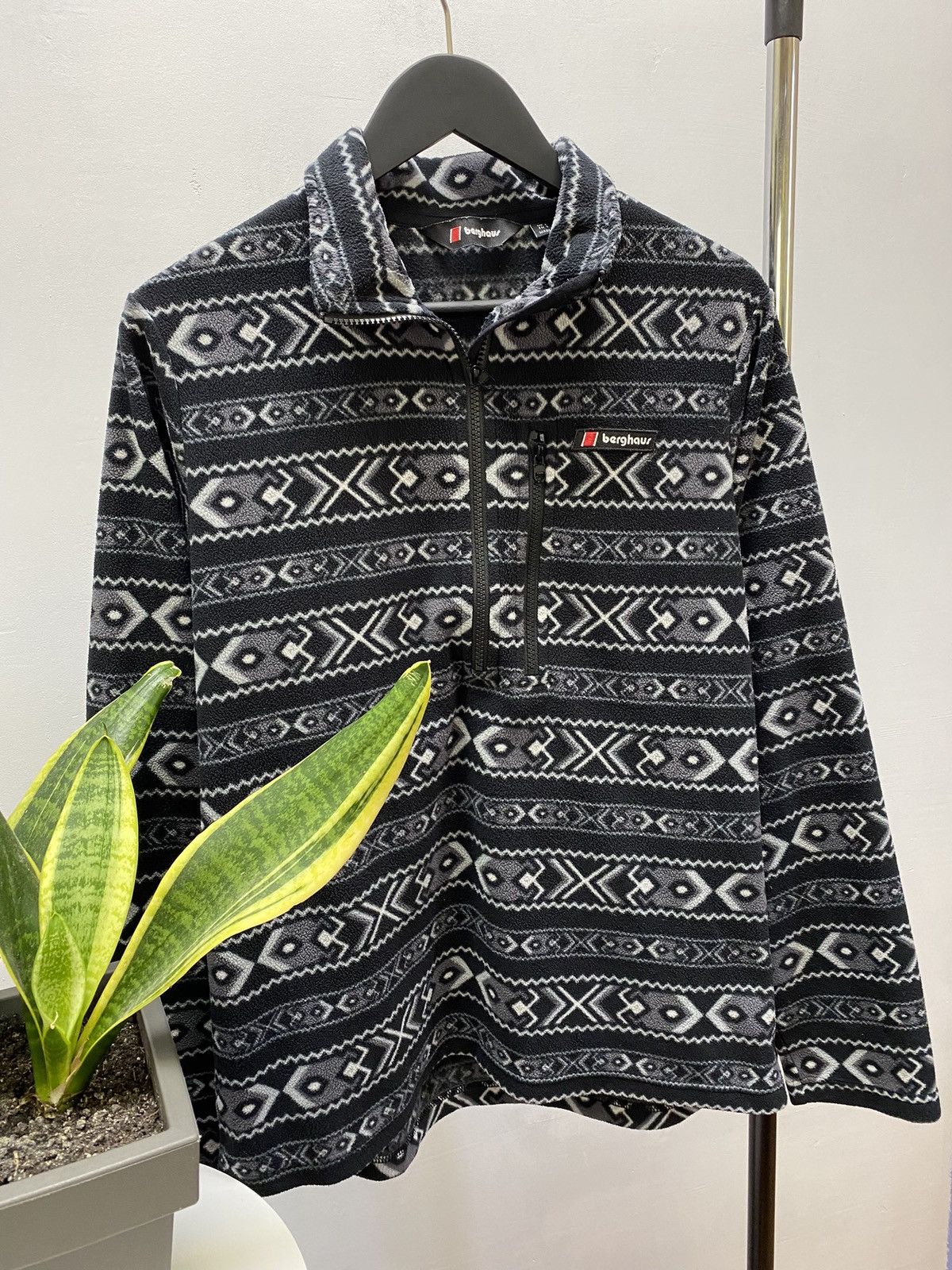 Berghaus × Vintage BERGHAUS Prism Trango 1/2 Zip Print Fleece Hiking Y2k M580 Size US M / EU 48-50 / 2 - 3 Thumbnail