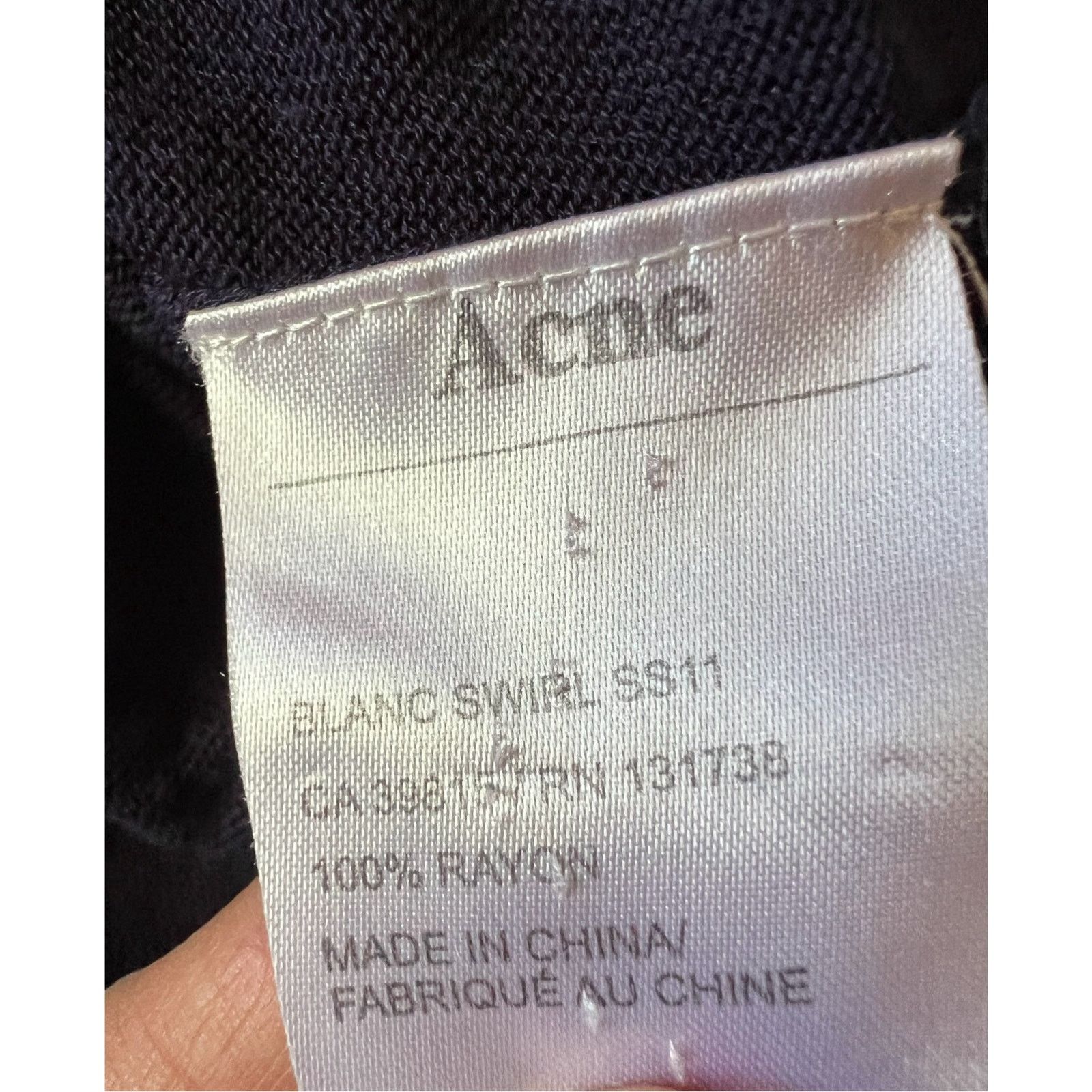 Acne Studios Acne Studios Blano Swirl Tunic Dress size S Size S / US 4 / IT 40 - 4 Thumbnail