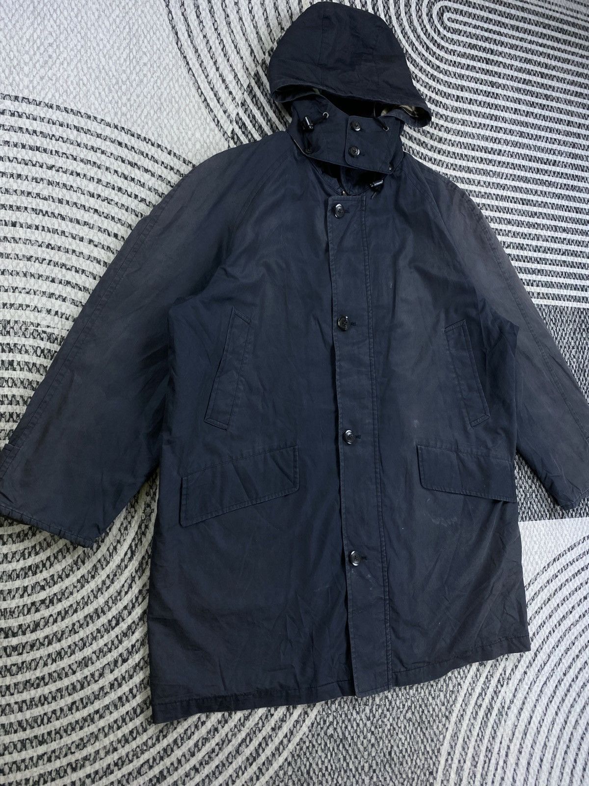 Burberry Vintage Burberry London Nova Check Hoodie Long Jacket Size US XL / EU 56 / 4 - 3 Thumbnail