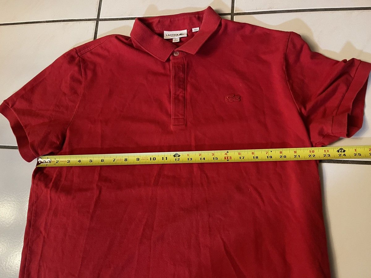 Lacoste Lacoste Shirt Men 7 2XL XXL Red Polo Regular Fit Crocodile Size US XXL / EU 58 / 5 - 5 Thumbnail