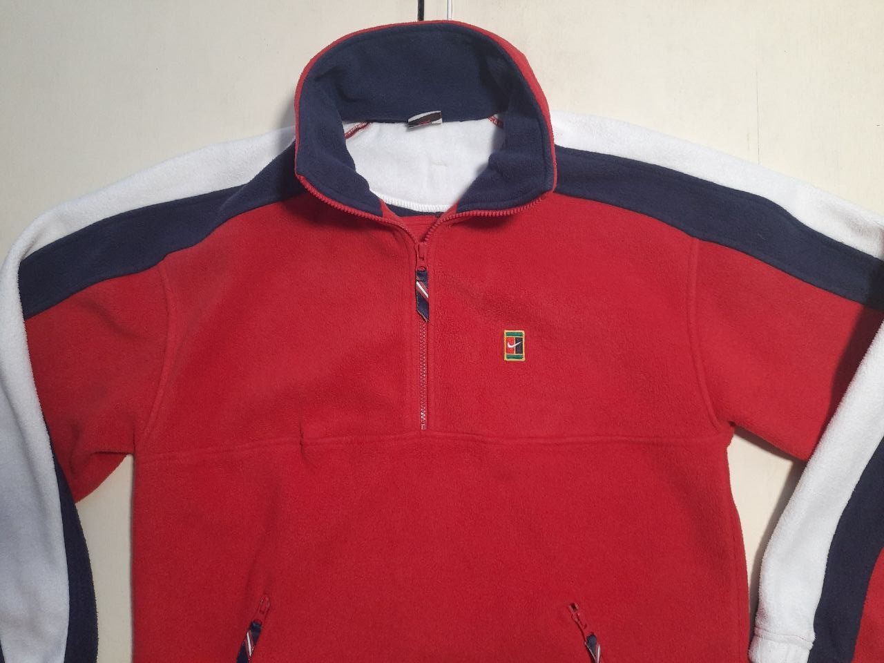 Nike Nike Court Fleece 1/4 Zip Jacket Vintage 90's Size US M / EU 48-50 / 2 - 3 Thumbnail