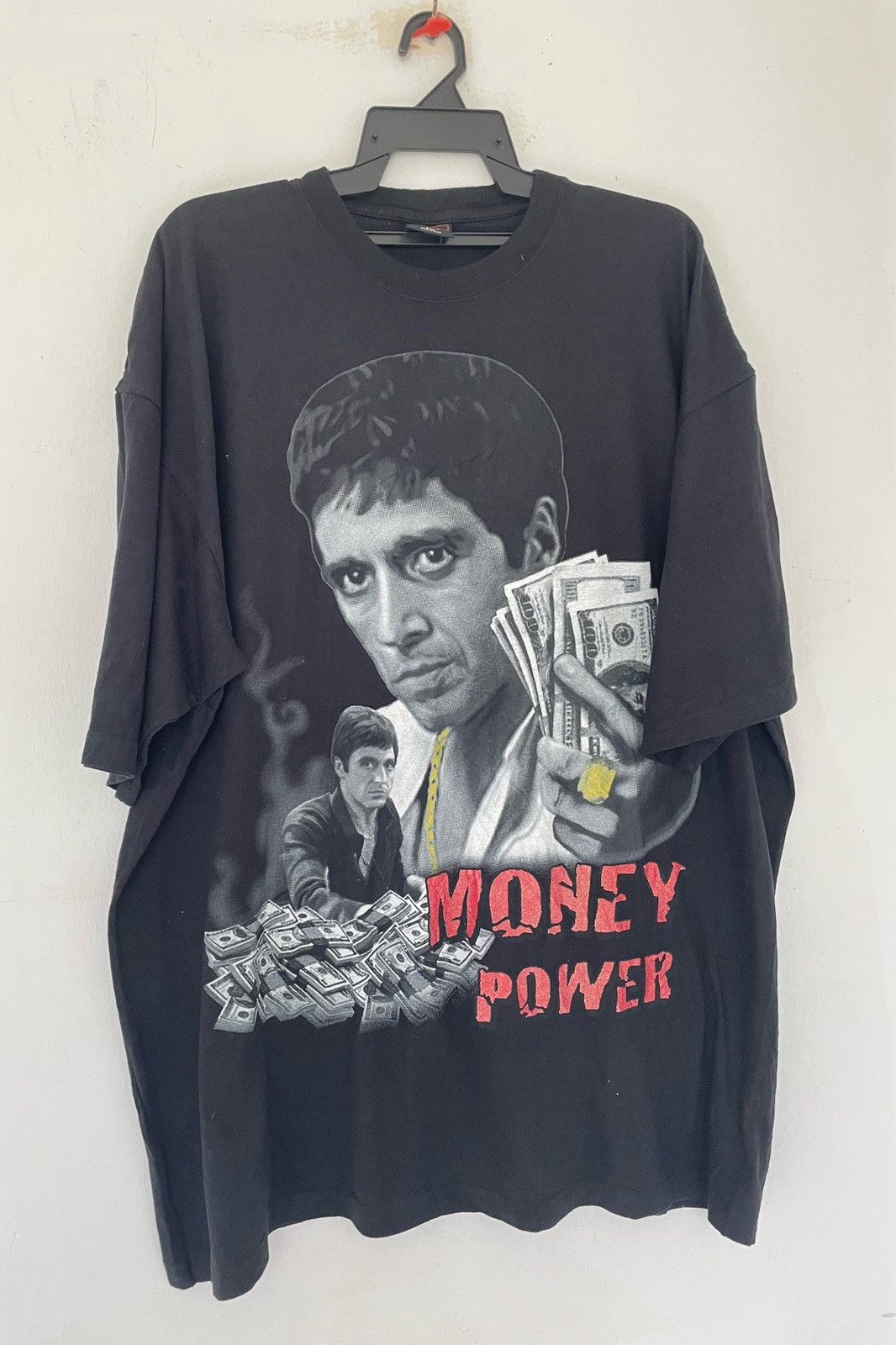 Vintage SCARFACE MONEY POWER TEE Size US XXL / EU 58 / 5 - 1 Thumbnail