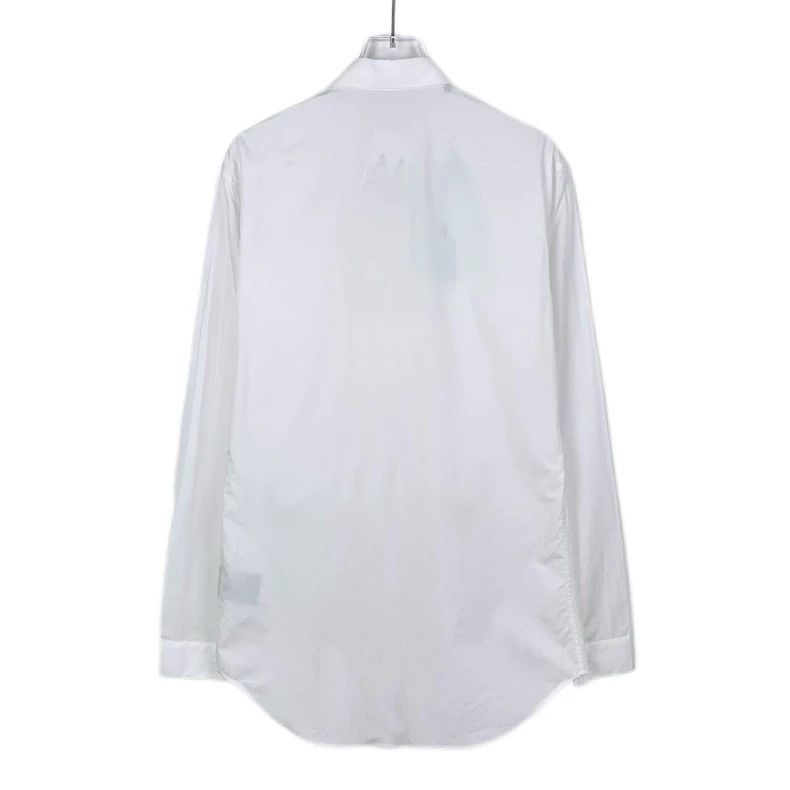 Dior Dior Size 37 Little bee embroidered lapel white cotton long Size US XXS / EU 40 - 2 Thumbnail