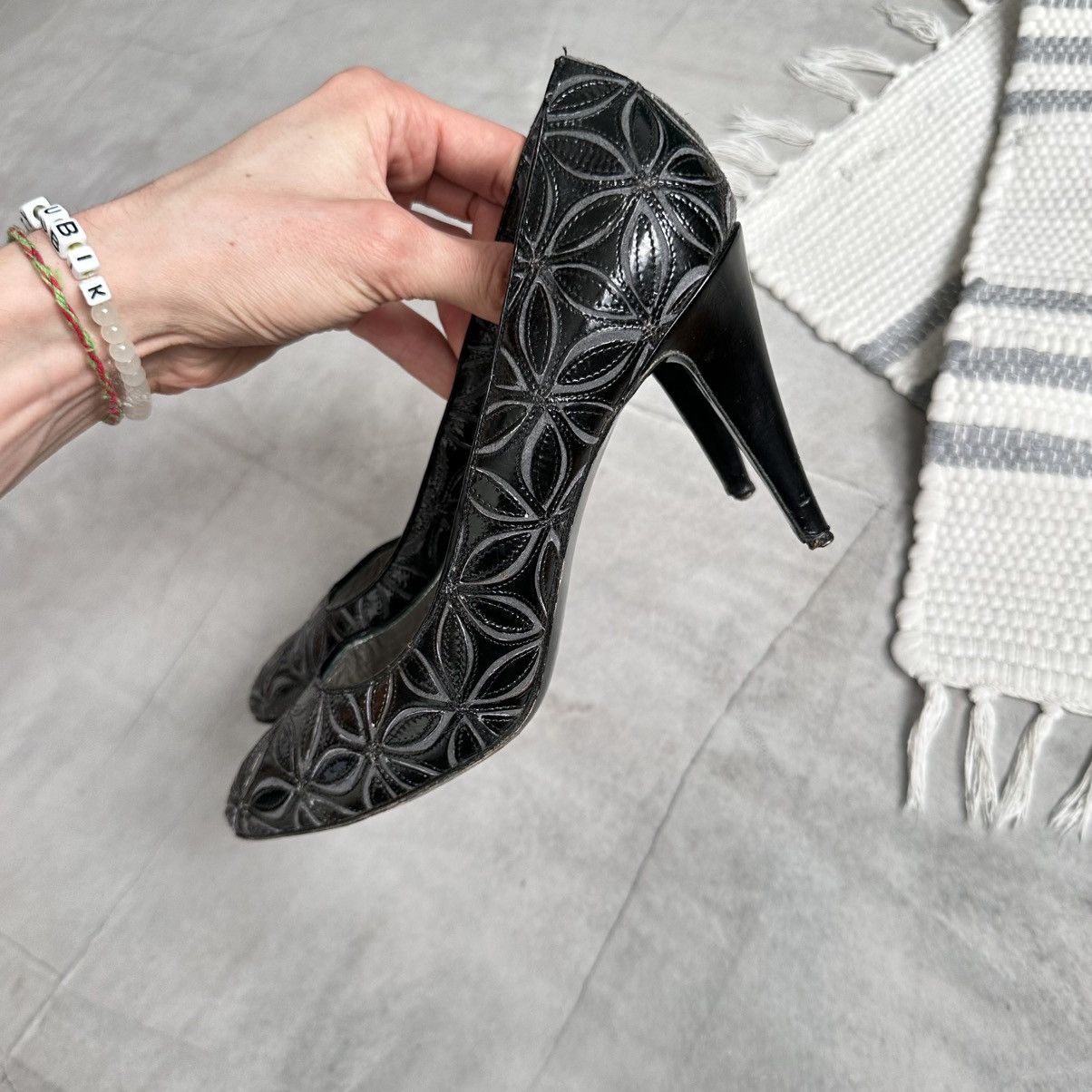 Rene Caovilla Vintage Rene Caovilla Floral Heels Miu Miu Vibe Size US 10 / IT 40 - 9 Thumbnail
