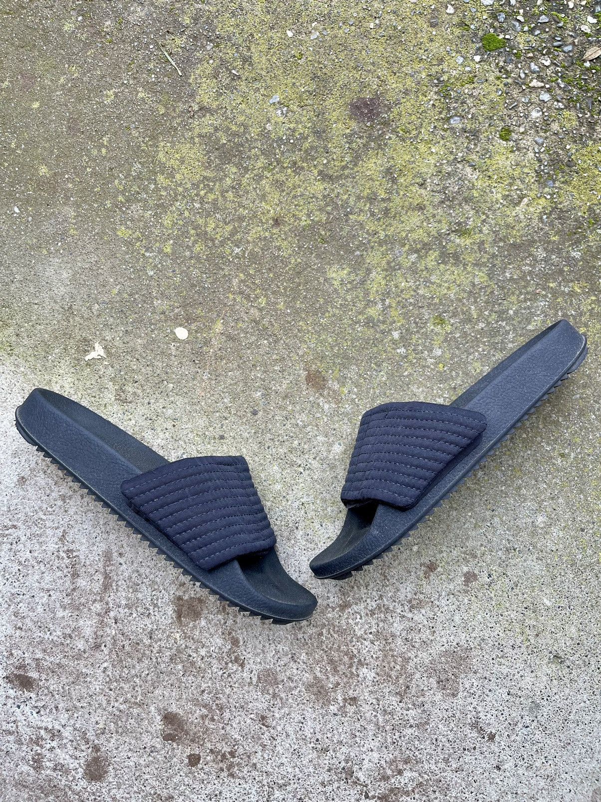 Rick Owens SS21 DRKSHDW COTTON NYLON CREATCH CARGO SLIDES Size US 5 / IT 35 - 1 Thumbnail
