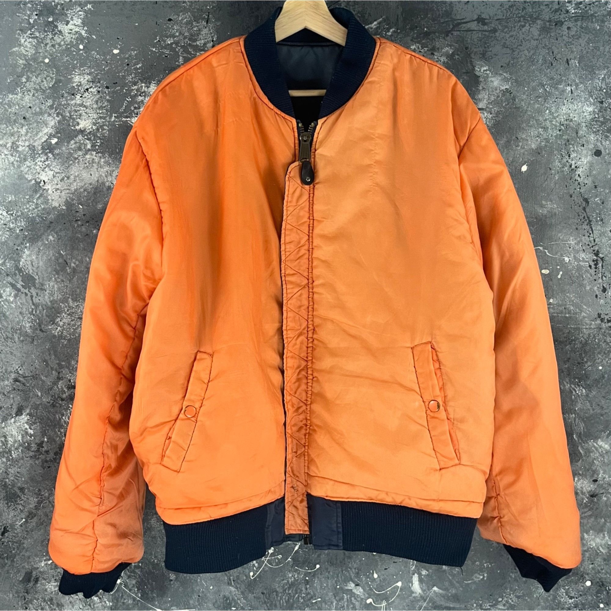 Vintage Vintage 80’s Reversible Military bomber Size US L / EU 52-54 / 3 - 2 Thumbnail