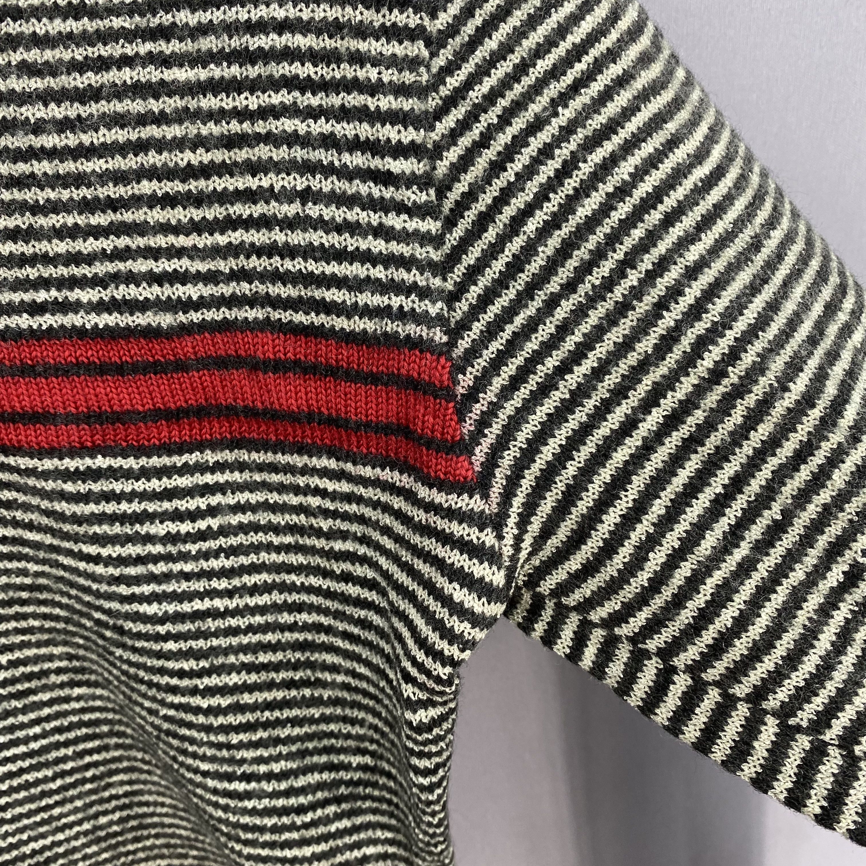Renoma Vintage Renoma Knit Zipper Sweatshirt Stripe Jacket Sweater Size US XS / EU 42 / 0 - 11 Thumbnail