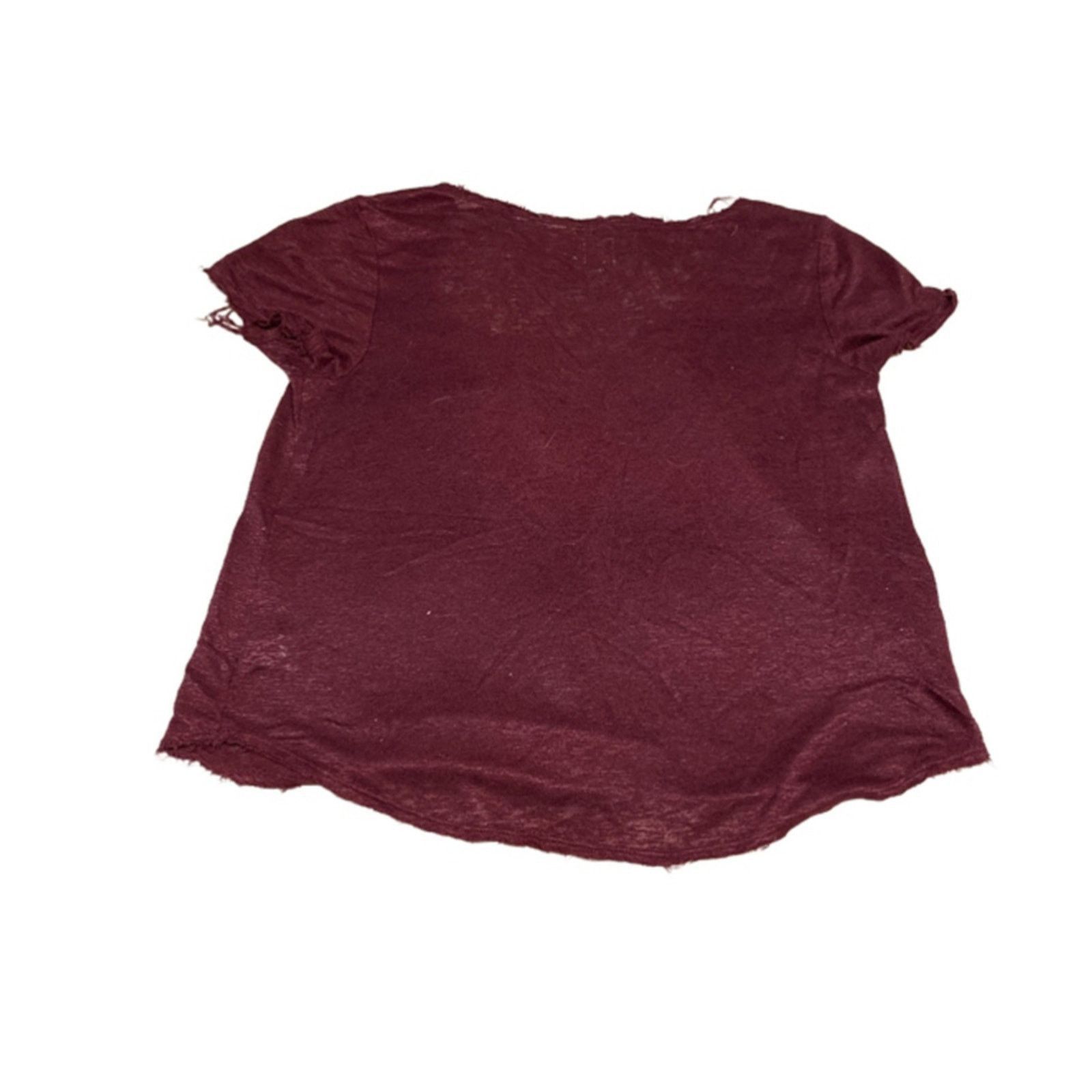 Other Boho Casual Pocket Tee Maroon Short Sleeve T-Shirt XS Size XS / US 0-2 / IT 36-38 - 5 Thumbnail