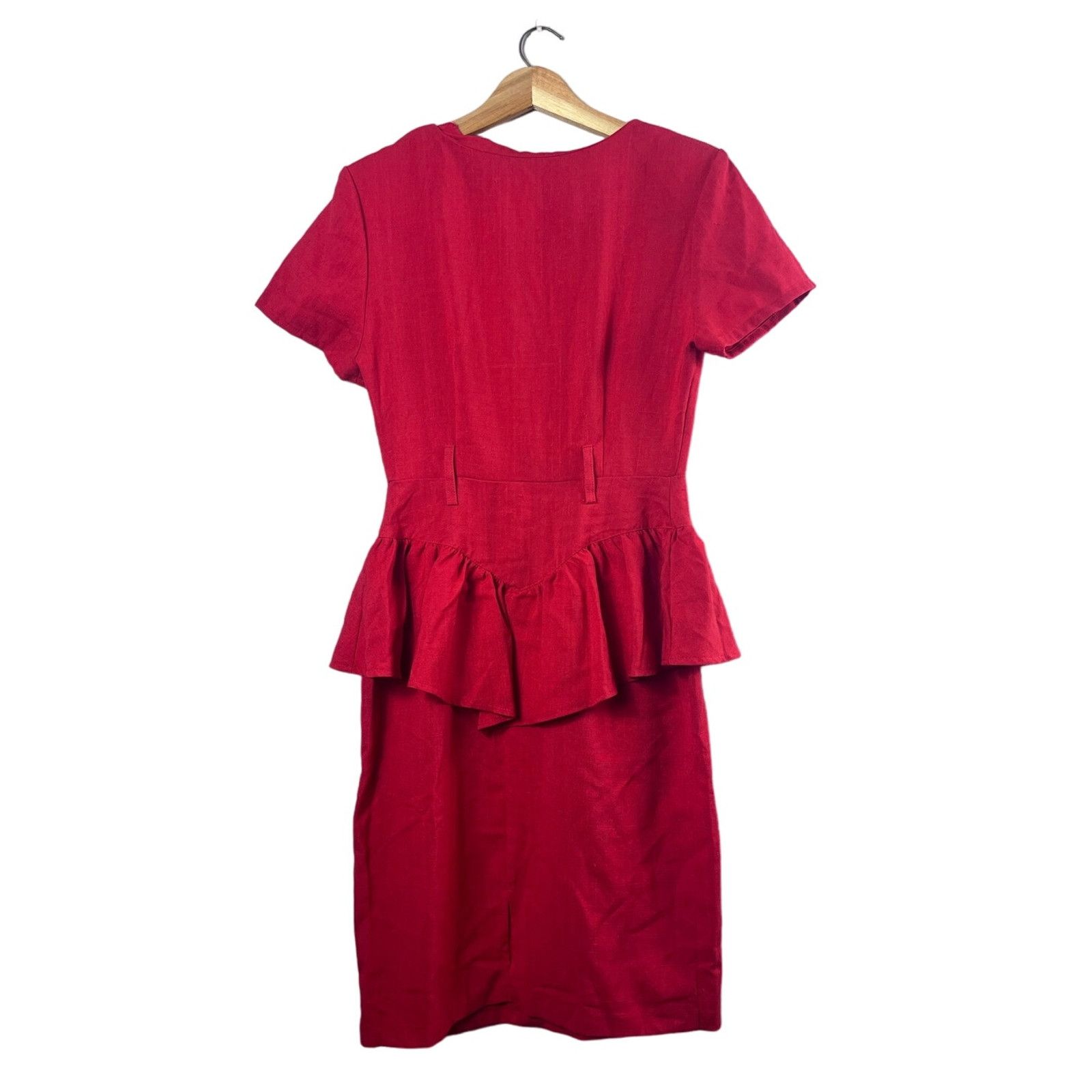 Vintage Vintage Red Women’s Britland Dress 5 Size S / US 4 / IT 40 - 3 Thumbnail