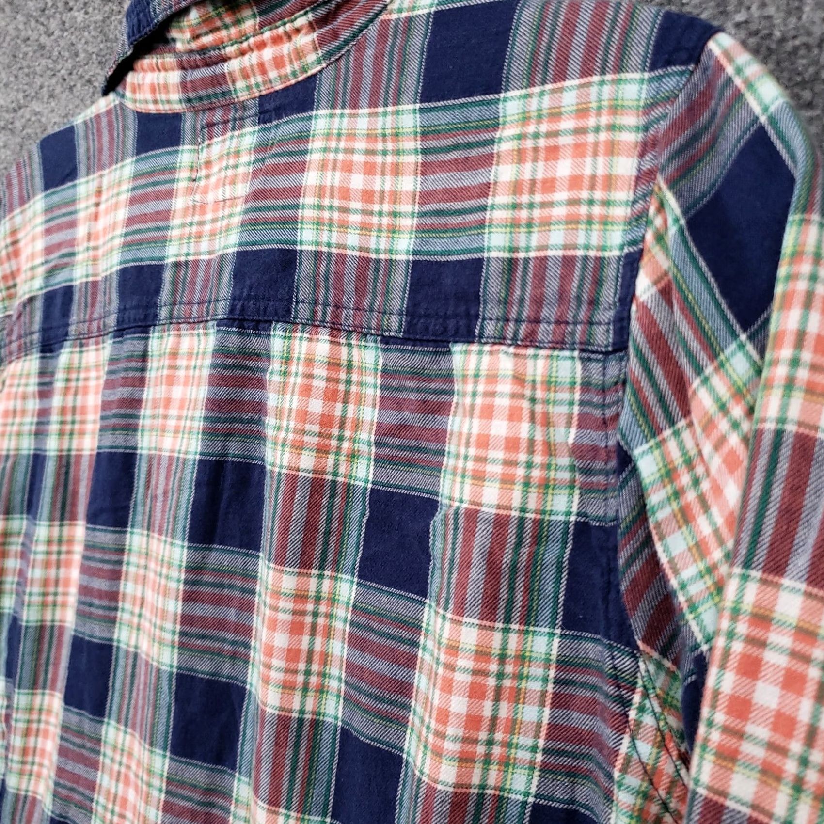 Old Navy Old Navy Shirt Mens L Large Casual Button-Up Blue Plaid Pockets Long Sleeves Size US L / EU 52-54 / 3 - 7 Thumbnail