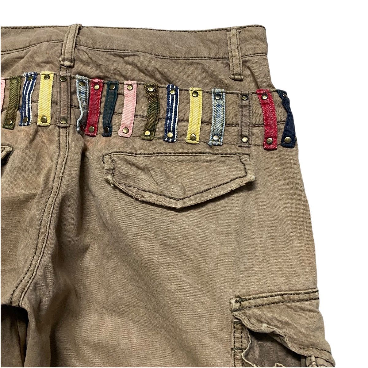 JACKROSE JACK ROSE Double Waist Cargo Pants Distressed Size US 32 / EU 48 - 13 Thumbnail