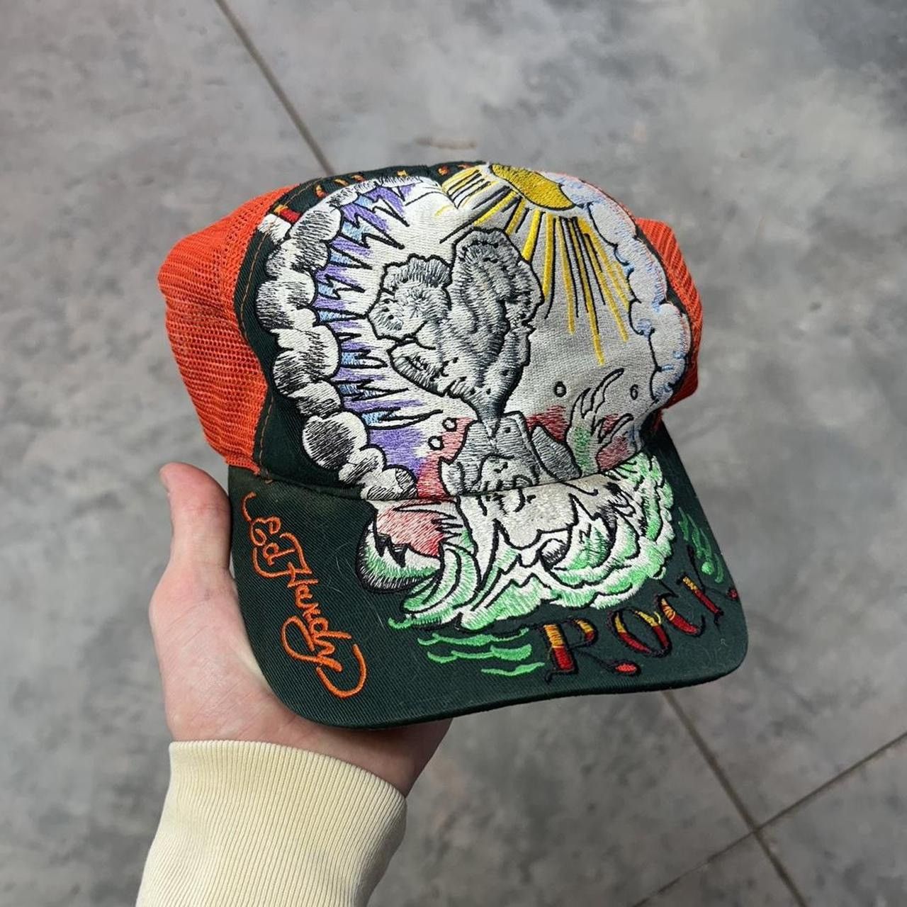 Vintage Y2K Cap Ed Hardy Ocean Fish Vintage Christian Audigier Hat