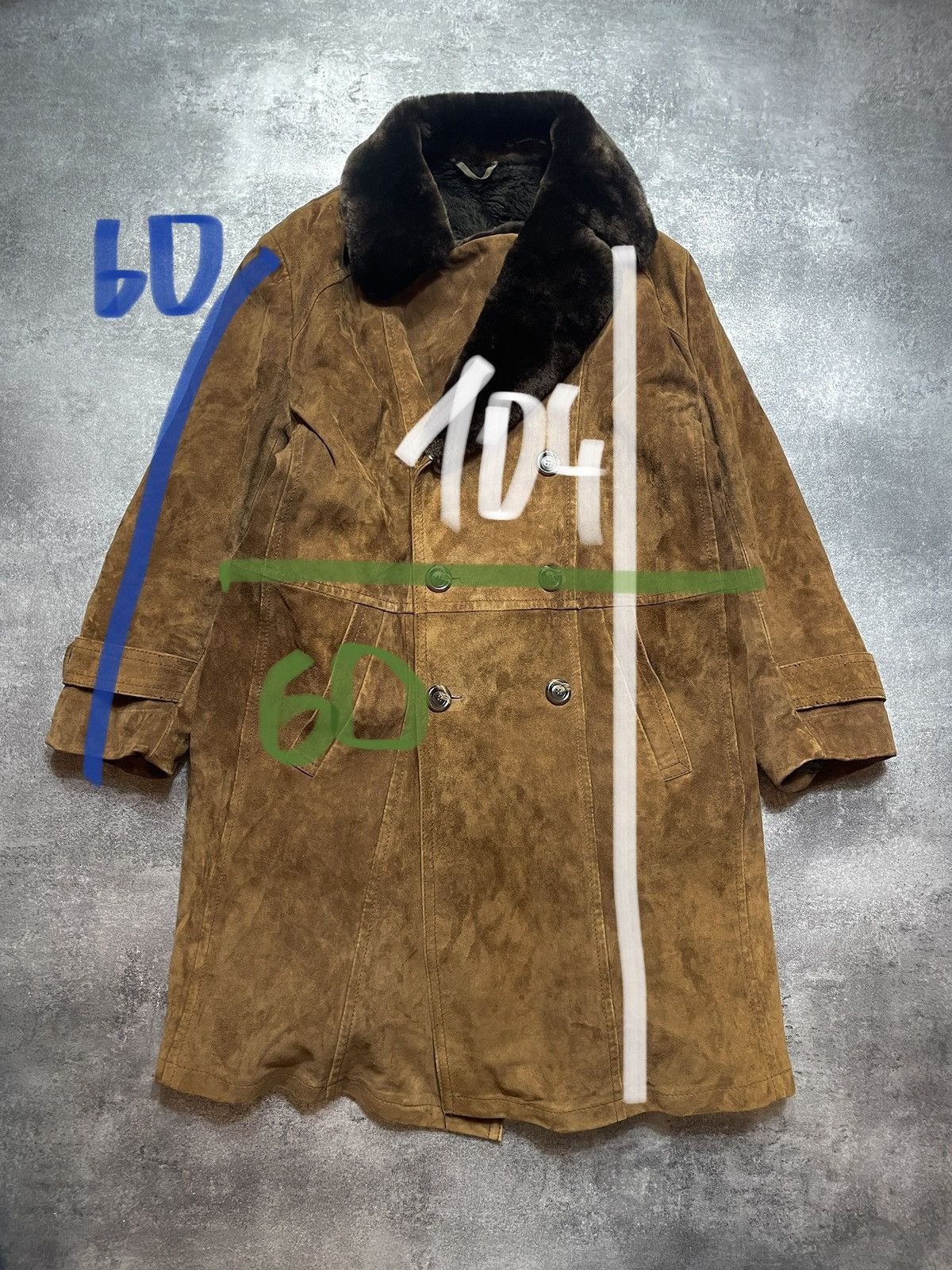 Genuine Leather Vintage 90s Real Genuine Leather Coat Cozy Thick Sweden Rare Size US XL / EU 56 / 4 - 11 Thumbnail