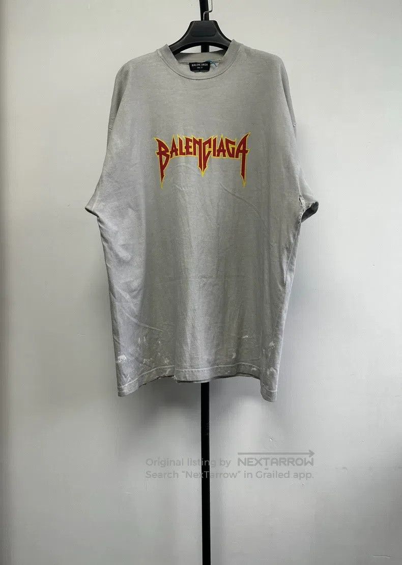 Balenciaga Balenciaga Lightning letter pattern printed crew-neck t-sh Size US M / EU 48-50 / 2 - 1 Thumbnail