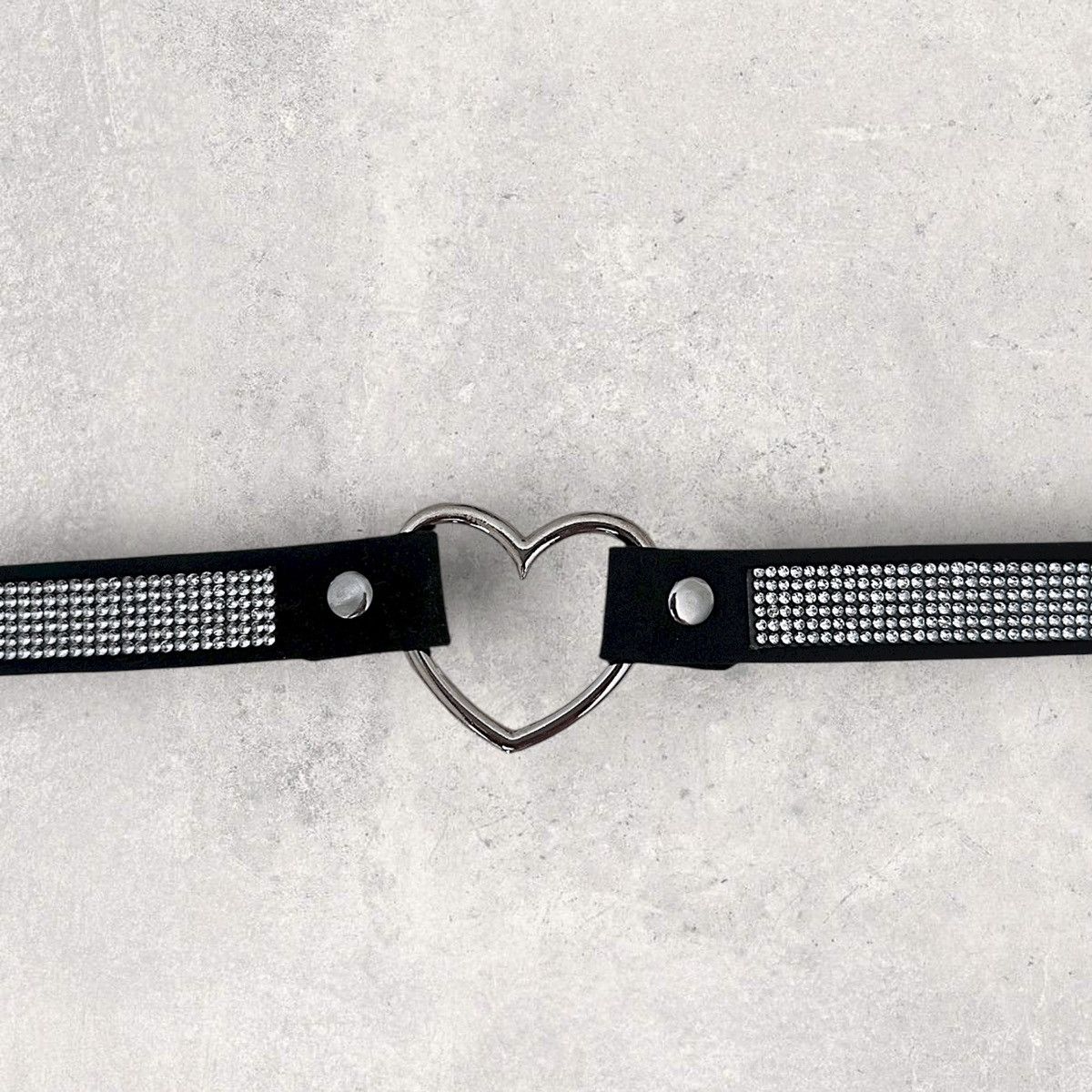 Other Heart Stone Faux Suede Choker Size ONE SIZE - 3 Thumbnail
