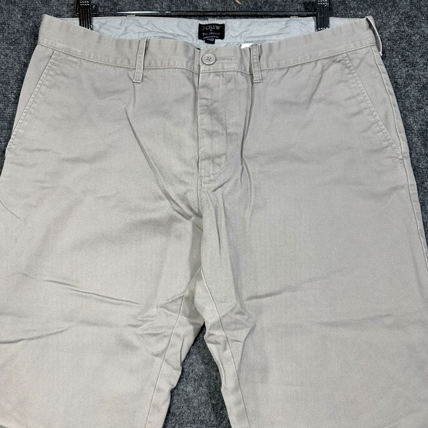 J.Crew J.CREW Pants Mens 34 Cotton Chino Beige Flat Front Pockets Straight Leg Classic Modern Women? No, Mens Size US 34 / EU 50 - 3 Thumbnail
