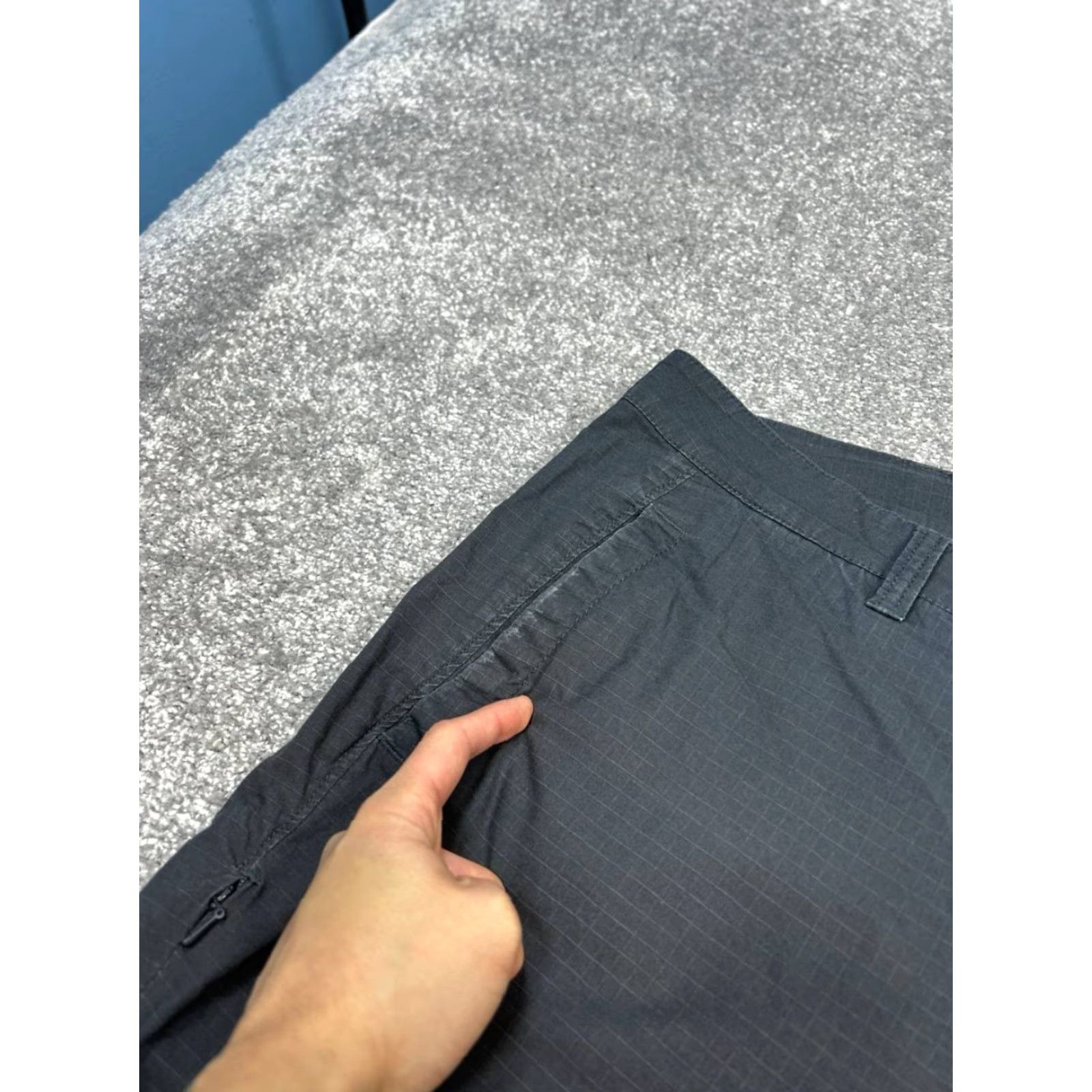 Mountain Hardwear Mountain Hardwear Pants Mens 40 Gray Cotton Ripstop Lightweight Hiking 40x29 Size US 40 / EU 56 - 3 Thumbnail