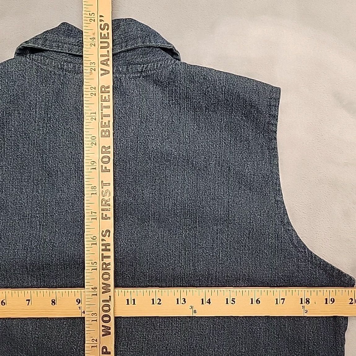 Coldwater Creek VINTAGE Coldwater Creek Vest Womens Medium Blue Denim Patchwork Embroidered Boho Retro Size M / US 6-8 / IT 42-44 - 8 Thumbnail
