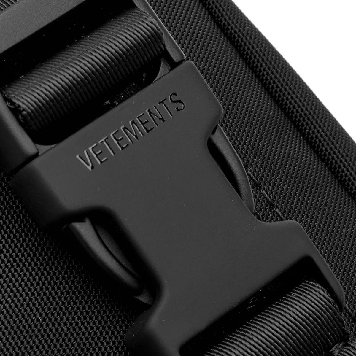 Vetements VETEMENTS ALL BLACK LOGO FANNY PACK Size ONE SIZE - 3 Thumbnail