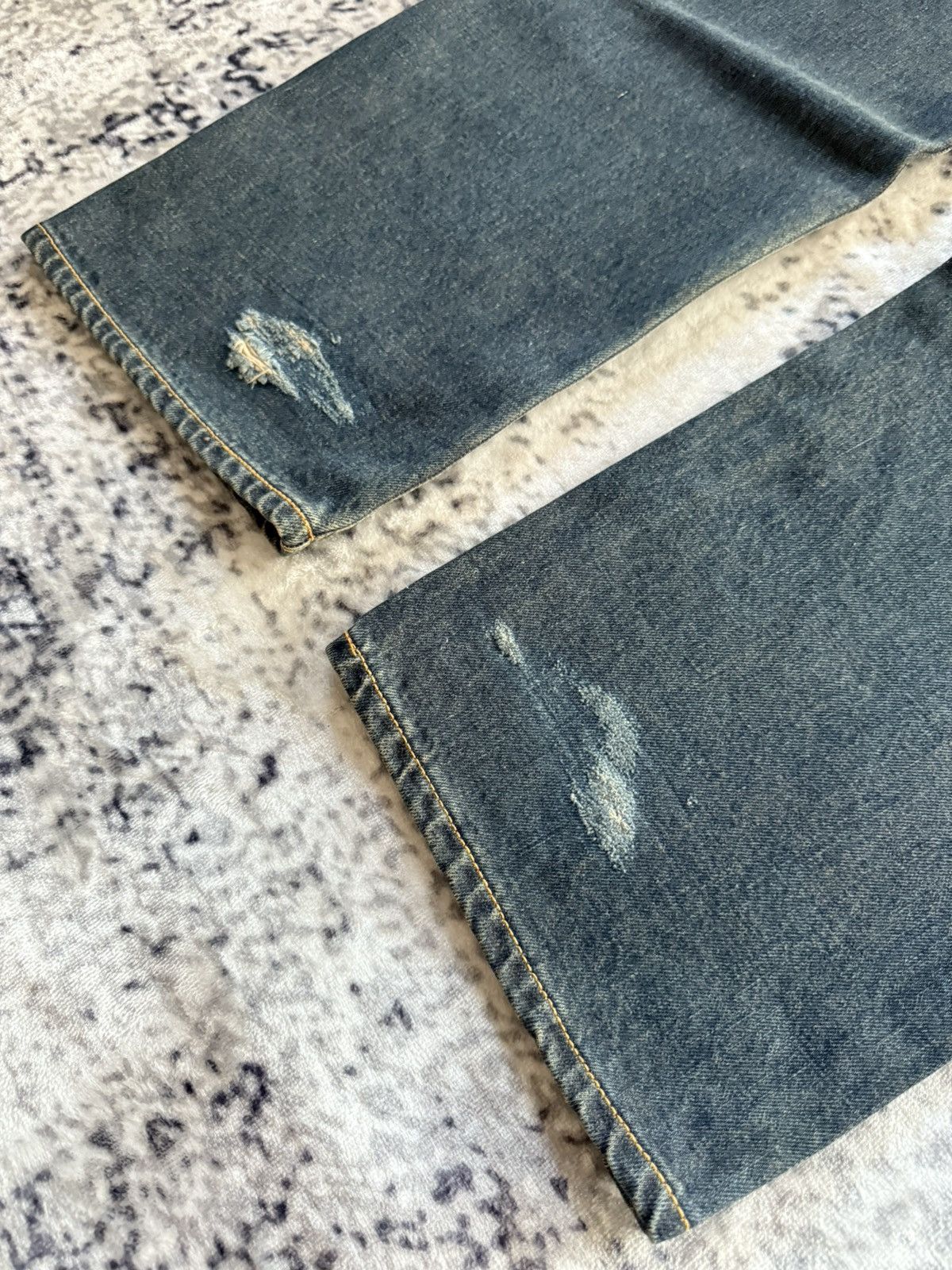 Edwin EDWIN 505 Type 1 OG Mud Wash Selvedge Loose Jeans Size US 30 / EU 46 - 18 Thumbnail