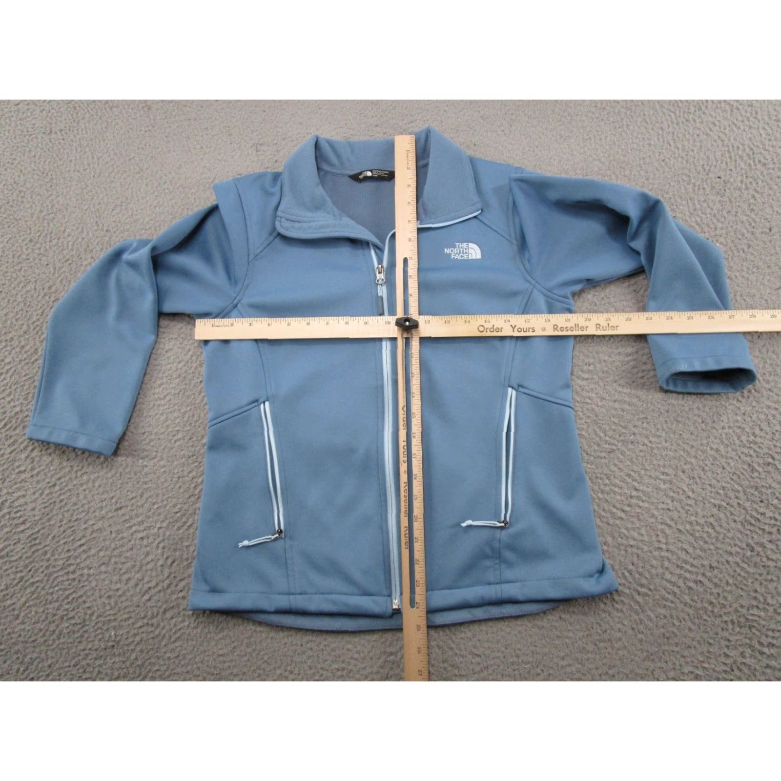 The North Face The North Face Windwall Blue Soft Shell Jacket Women’s Size M Full Zip Mock Neck Size M / US 6-8 / IT 42-44 - 5 Thumbnail