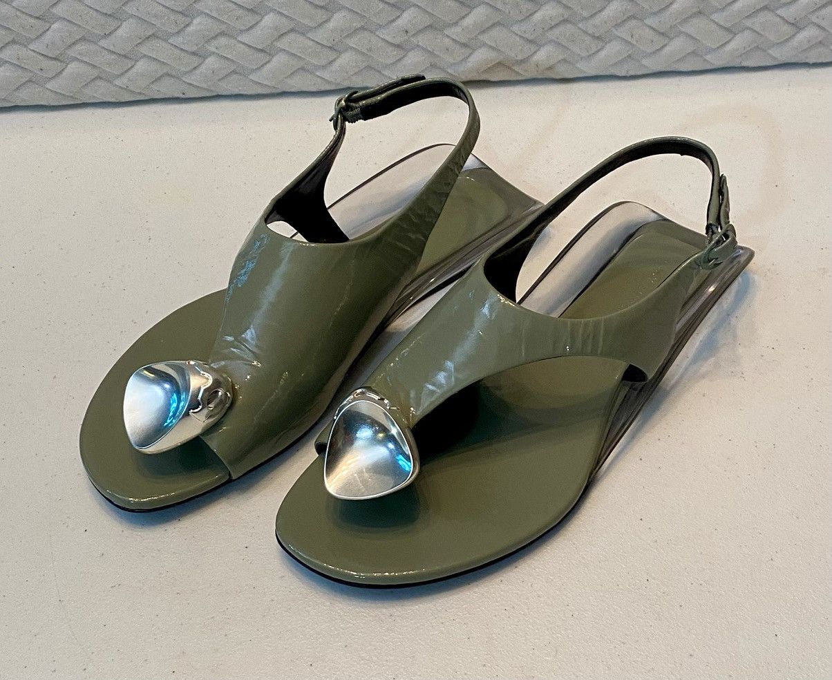 Tory Burch Tory Burch Patos Slingback Architectural Thong Sandal 6 NEW Size US 6 / IT 36 - 14 Thumbnail