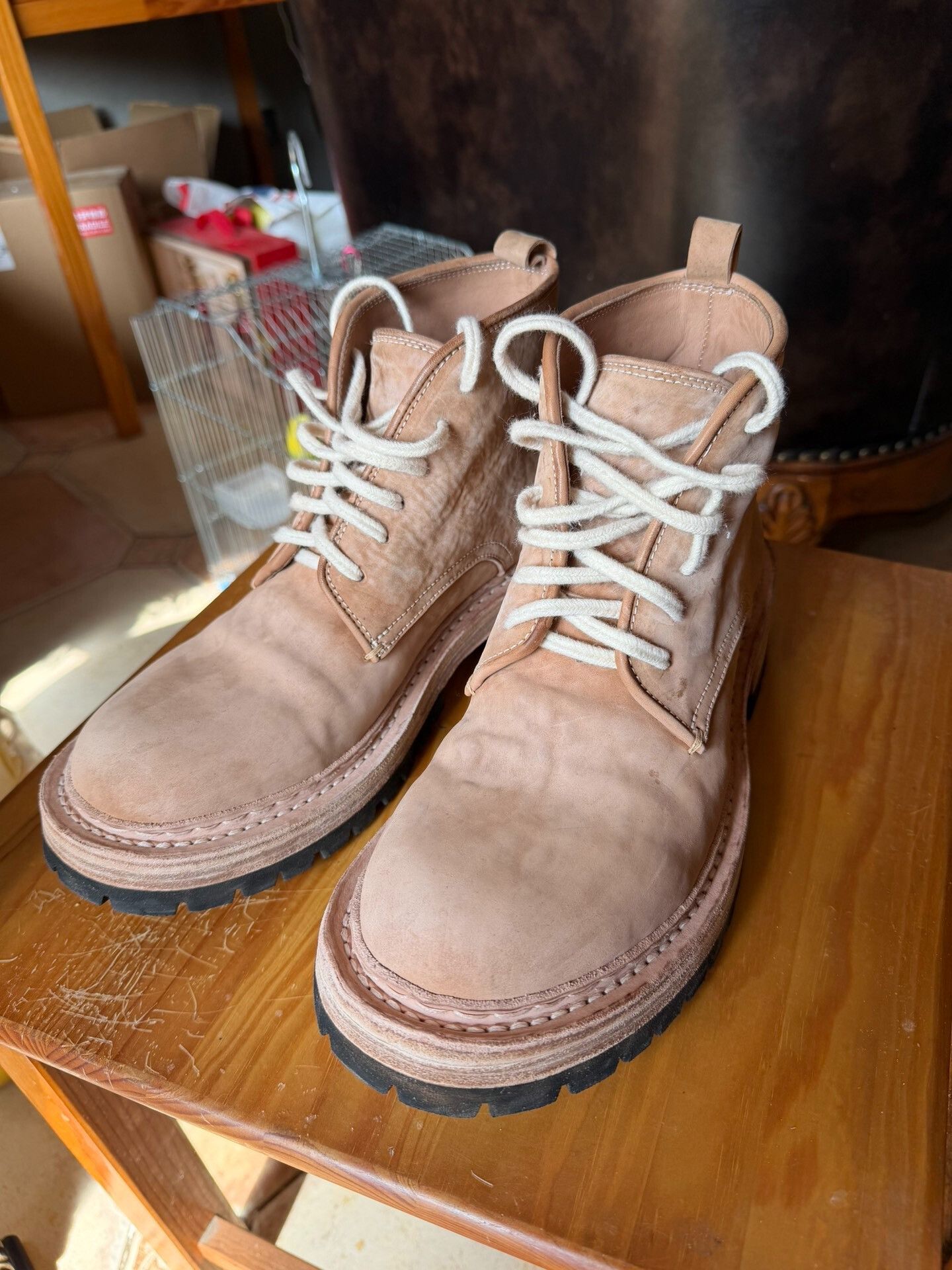 Other Retro Italian Leather Thick Sole Martin Boots Size US 8 / EU 41 - 1 Thumbnail