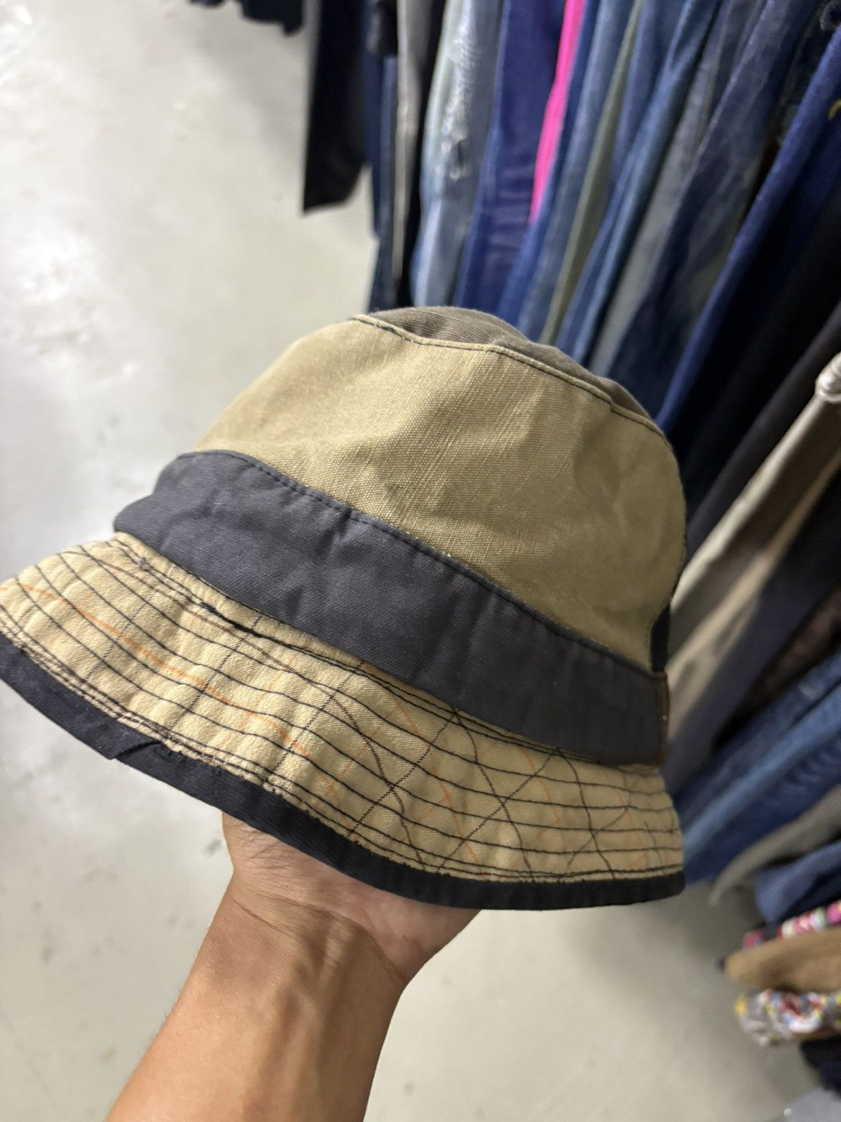 Kapital Kapital Patchwork Boro Old Man and the sea bucket hat cap Size ONE SIZE - 14 Thumbnail