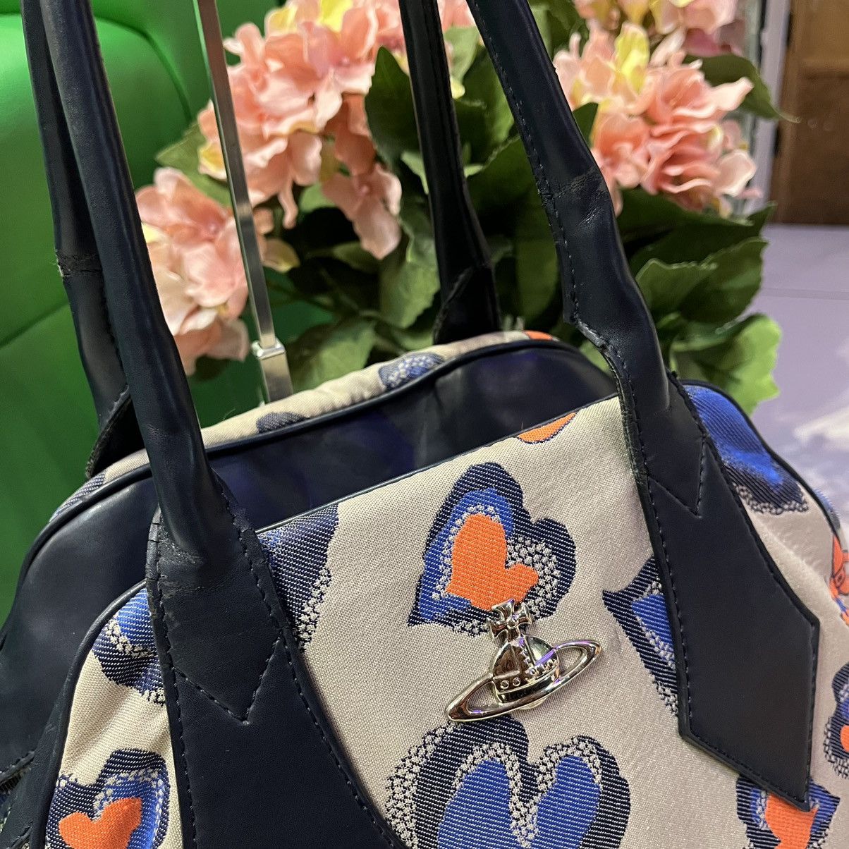 Vivienne Westwood Vivienne Westwood Heart & Orb Print Bowler Bag Size ONE SIZE - 6 Thumbnail